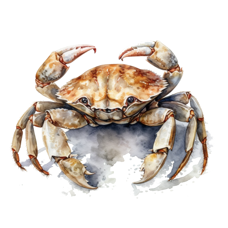 Crab Brown Animal Sea Vinyl Sticker Decal