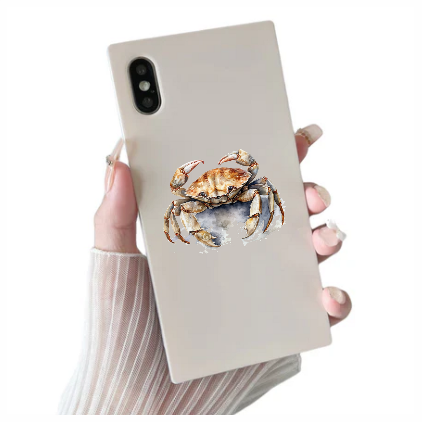 Crab Brown Animal Sea Vinyl Sticker Decal