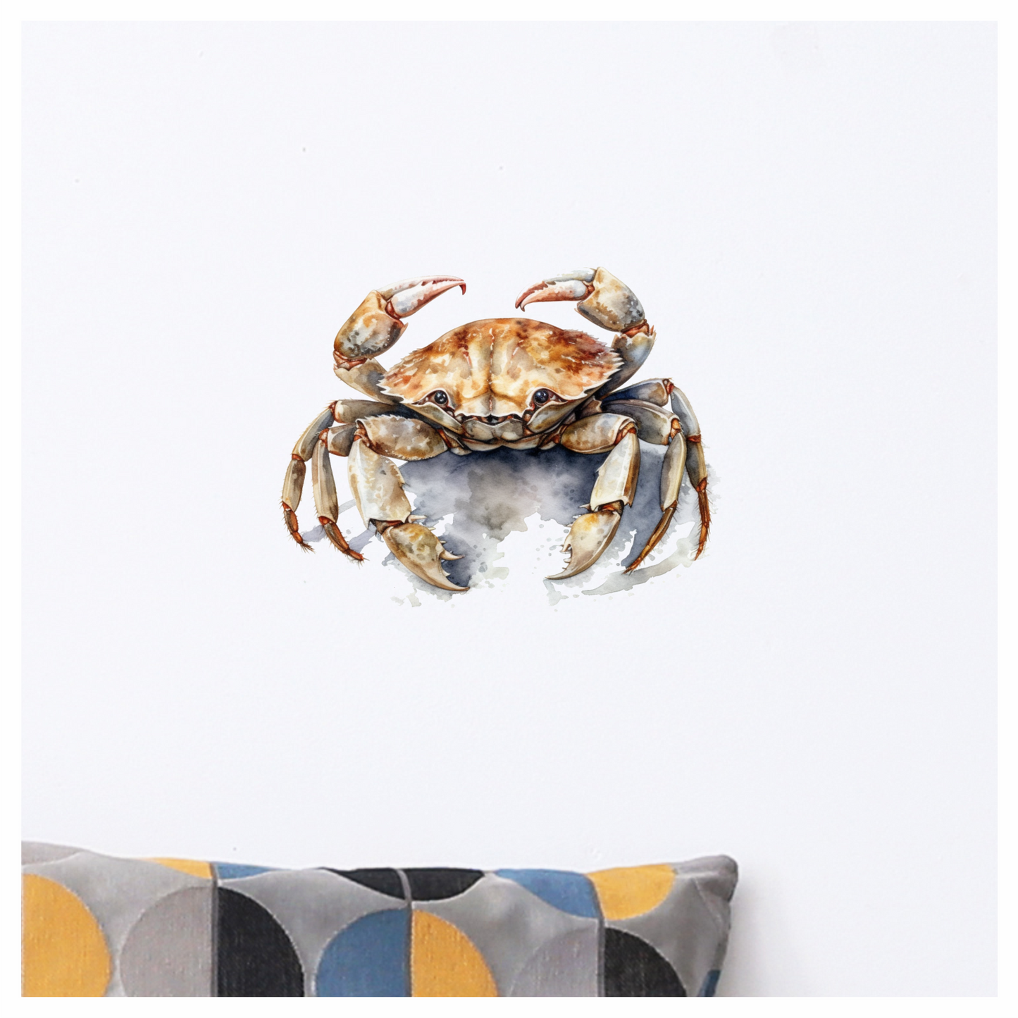 Crab Brown Animal Sea Vinyl Sticker Decal