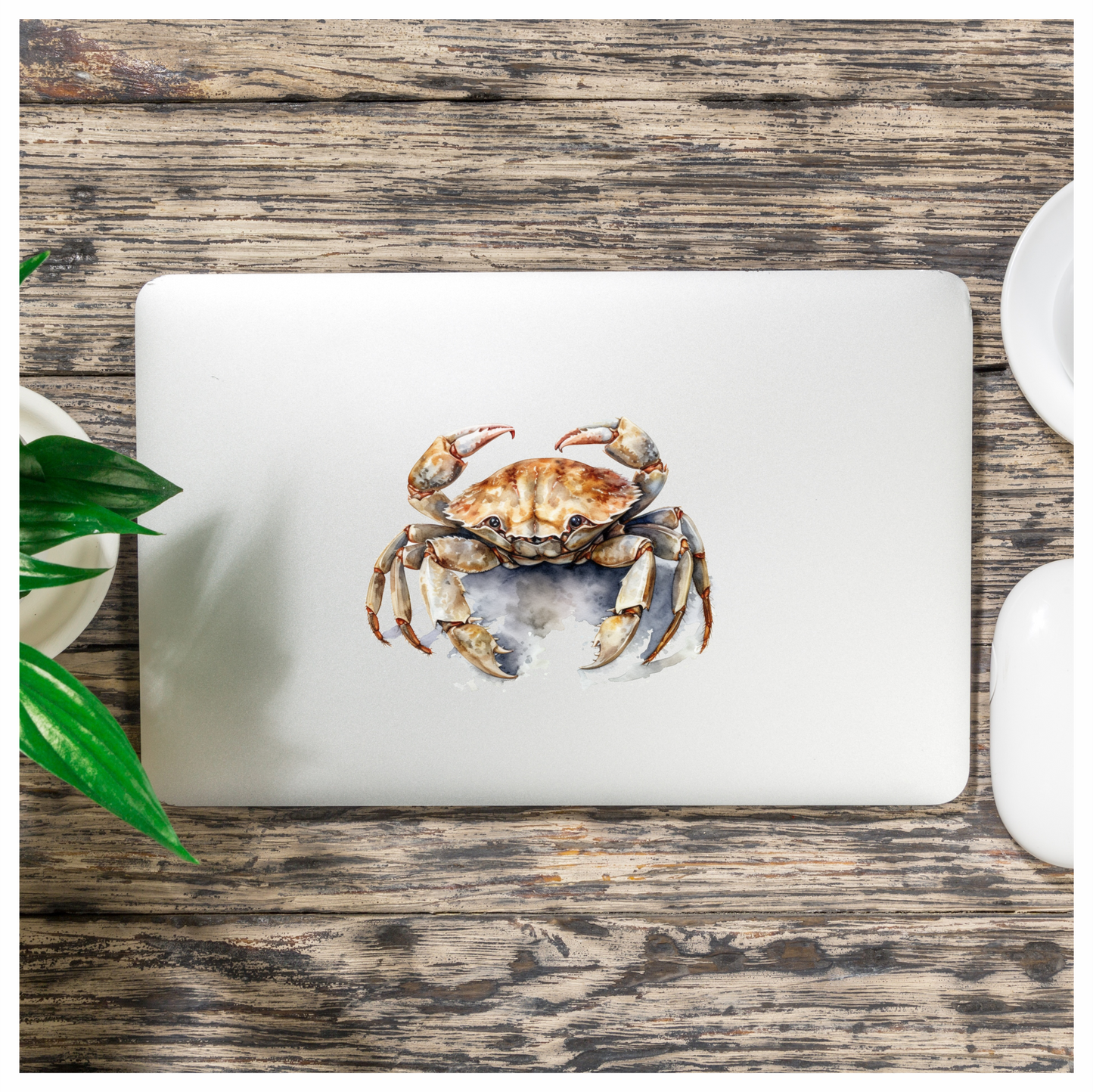 Crab Brown Animal Sea Vinyl Sticker Decal