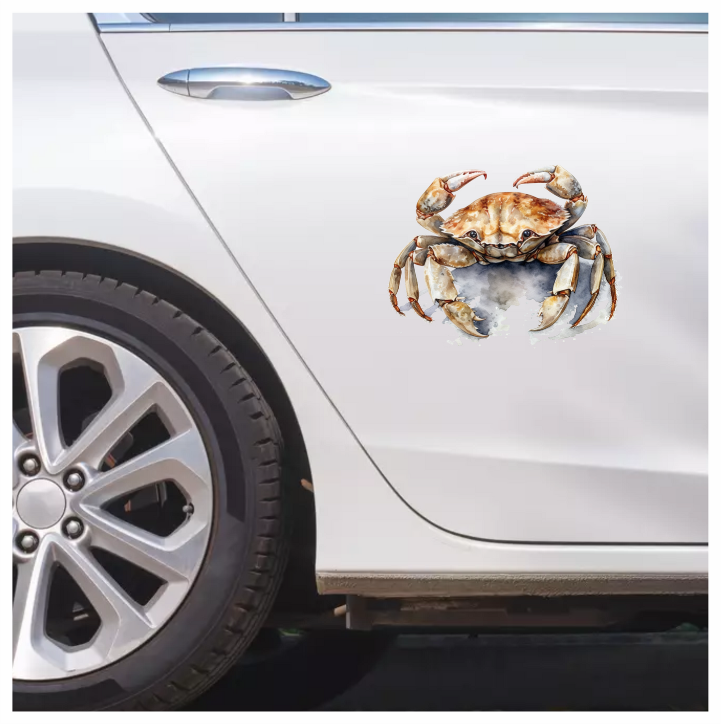 Crab Brown Animal Sea Vinyl Sticker Decal