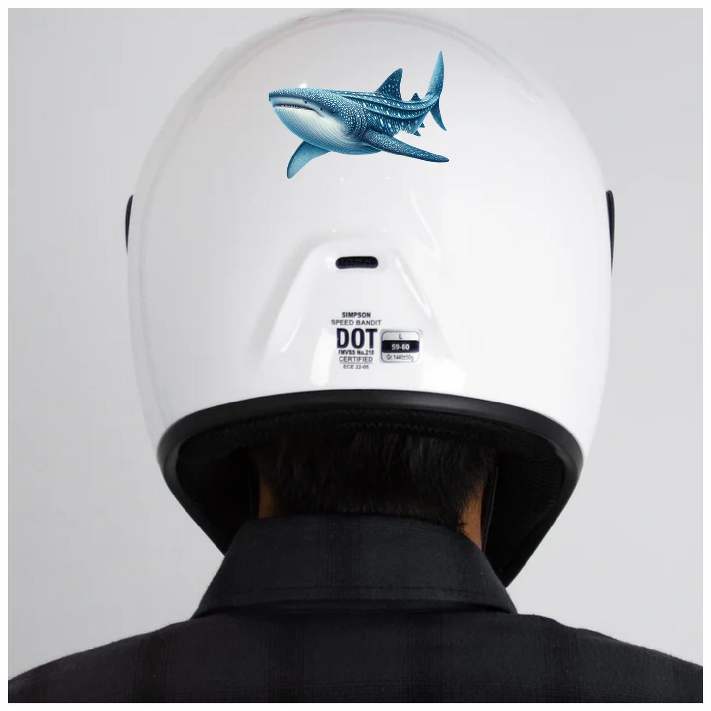 Whale Blue Whale Shark Large Ocean Vinyl Sticker Decal
