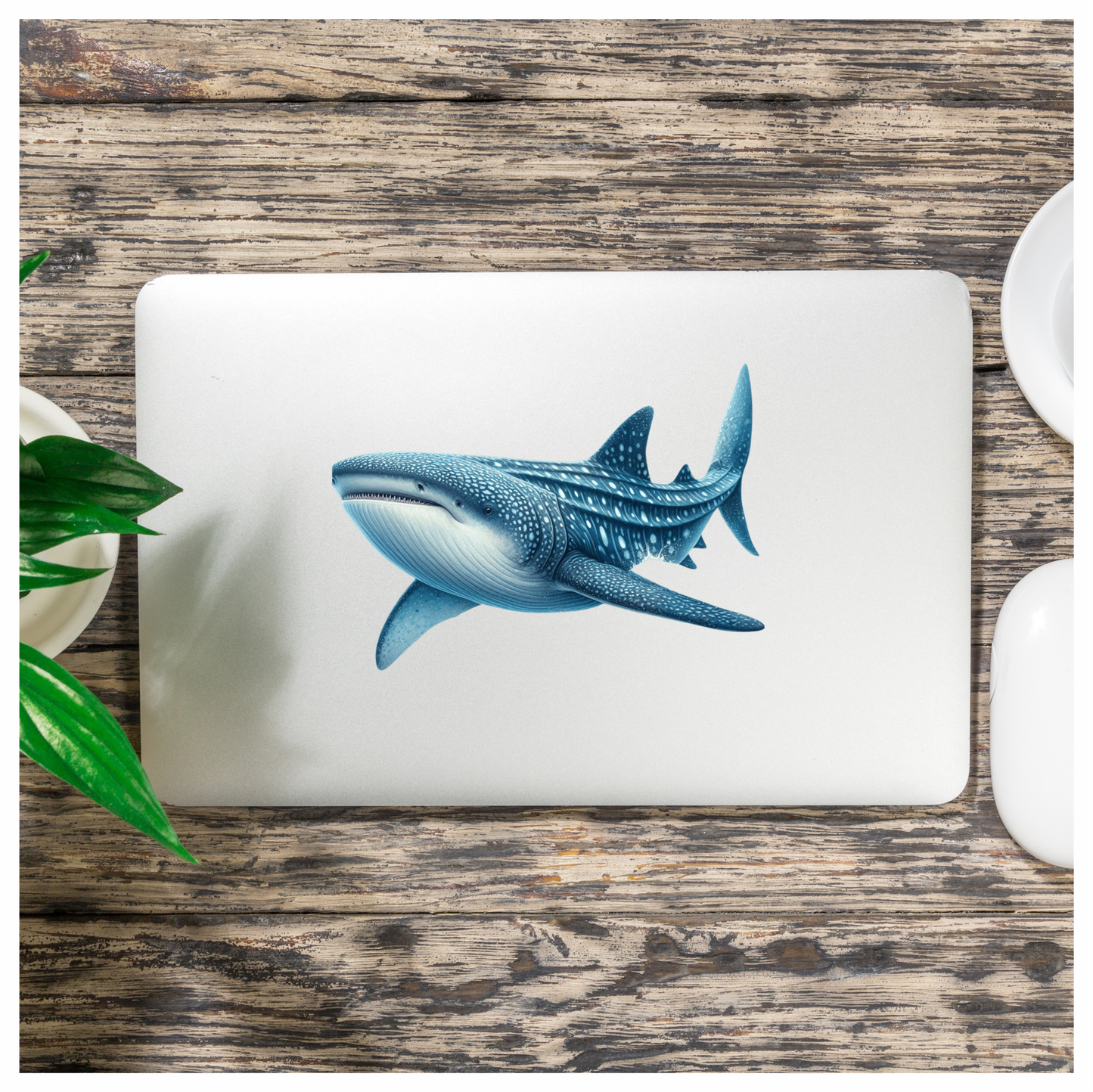 Whale Blue Whale Shark Large Ocean Vinyl Sticker Decal