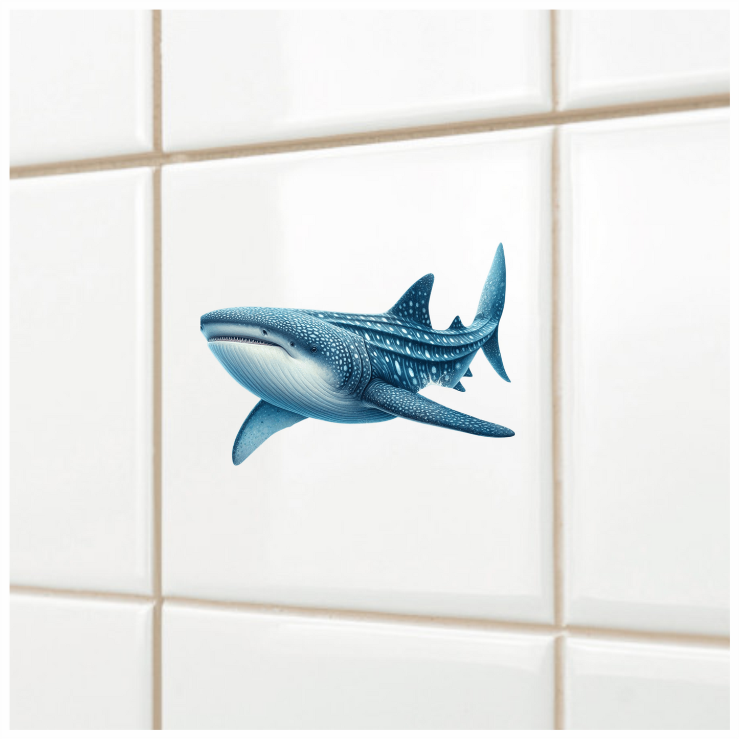 Whale Blue Whale Shark Large Ocean Vinyl Sticker Decal