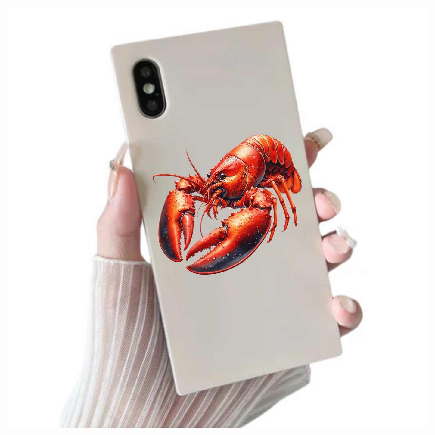 Red Lobster Crawling Vinyl Sticker Decal