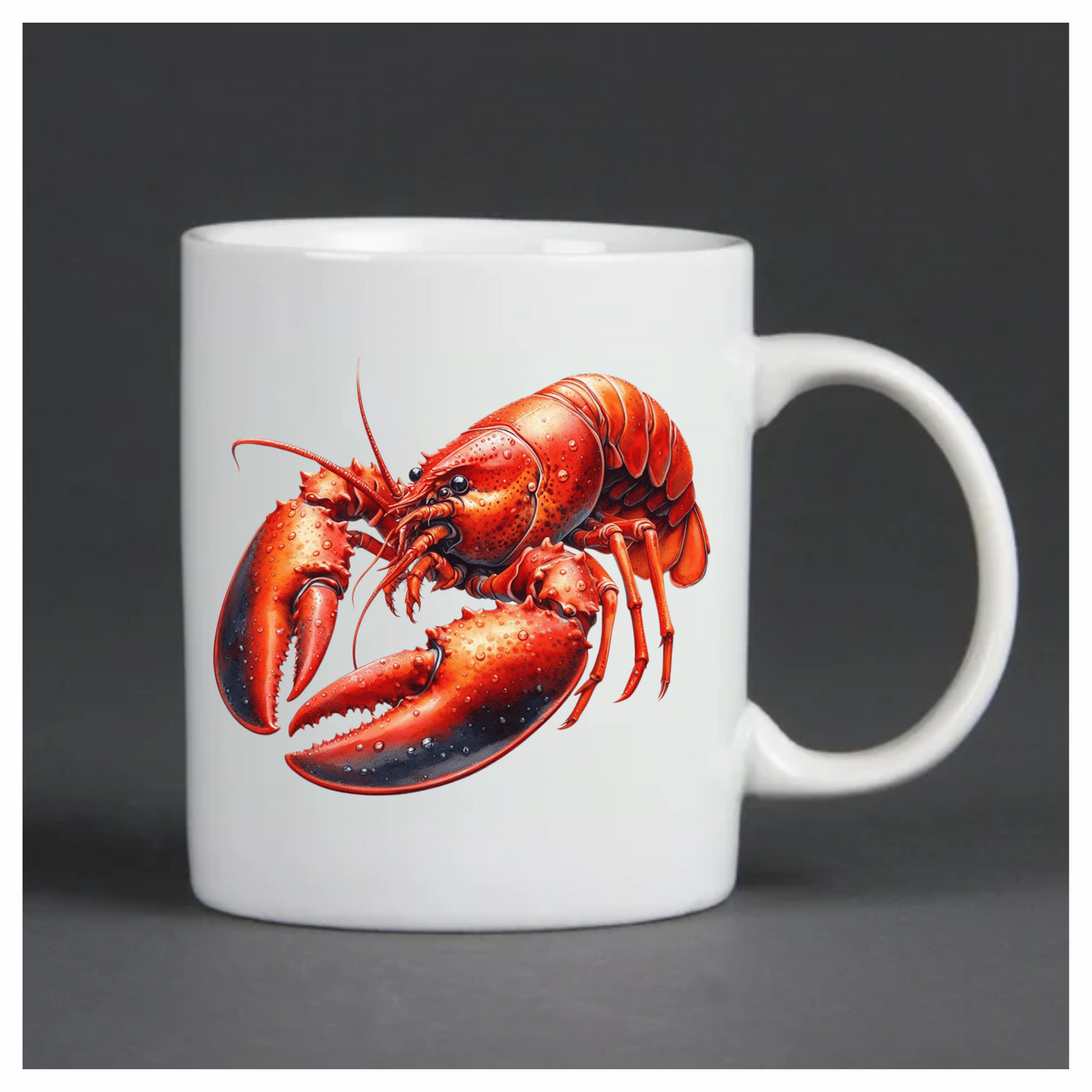 Red Lobster Crawling Vinyl Sticker Decal