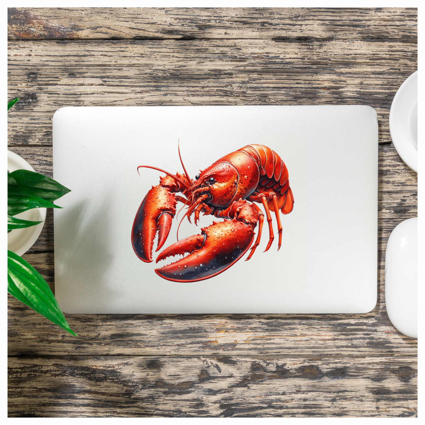 Red Lobster Crawling Vinyl Sticker Decal
