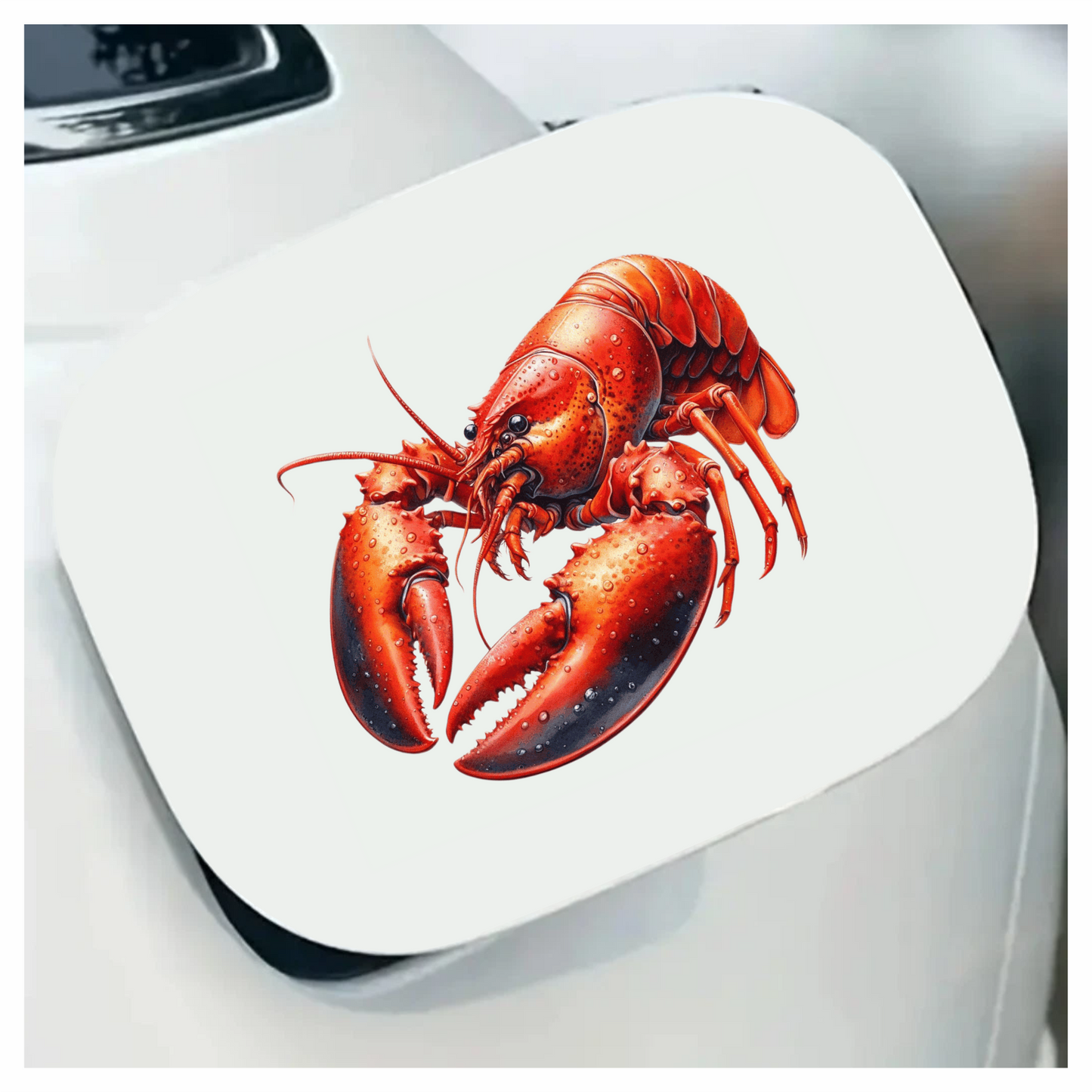 Red Lobster Crawling Vinyl Sticker Decal