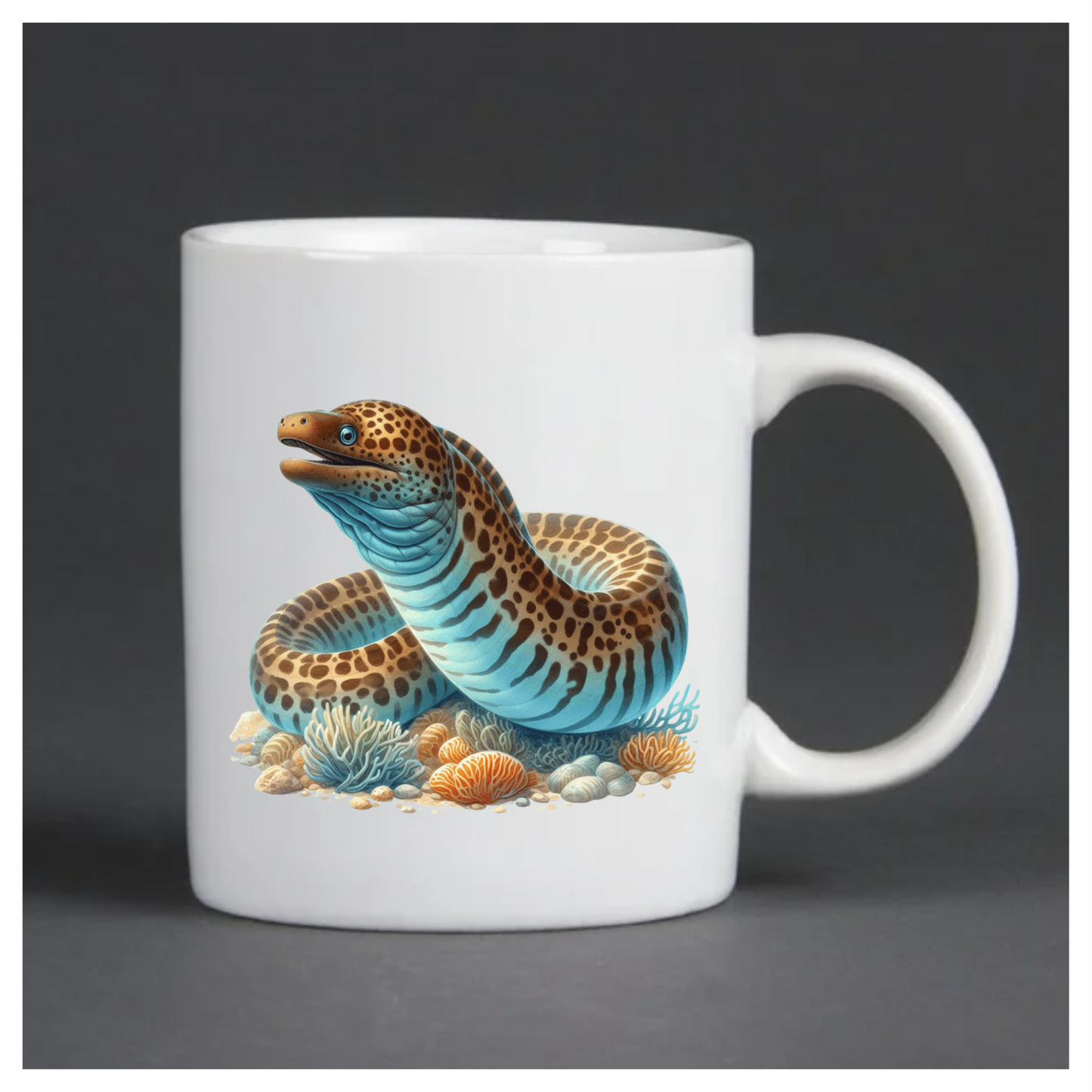 Blue Eel Fish Coral Reef Vinyl Sticker Decal