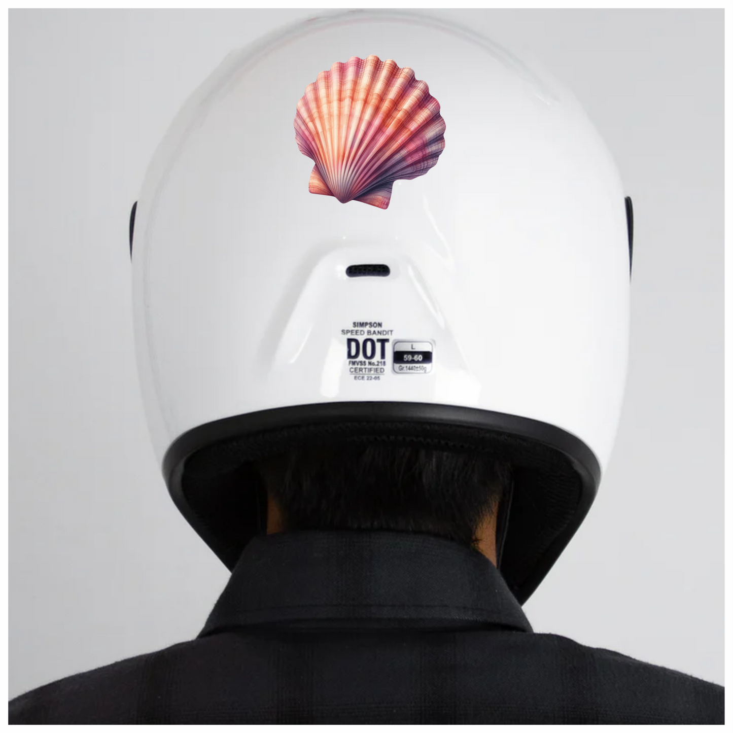 Shell Pink Color Vinyl Sticker Decal