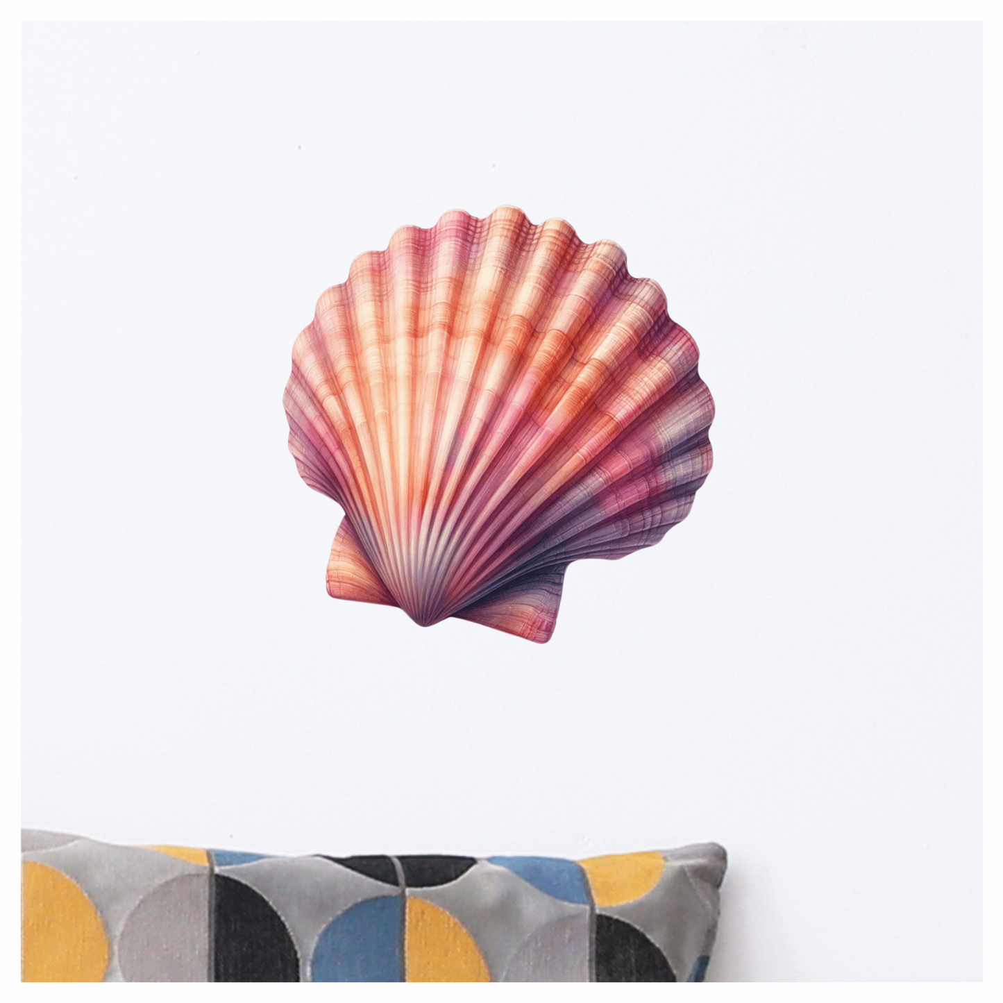 Shell Pink Color Vinyl Sticker Decal