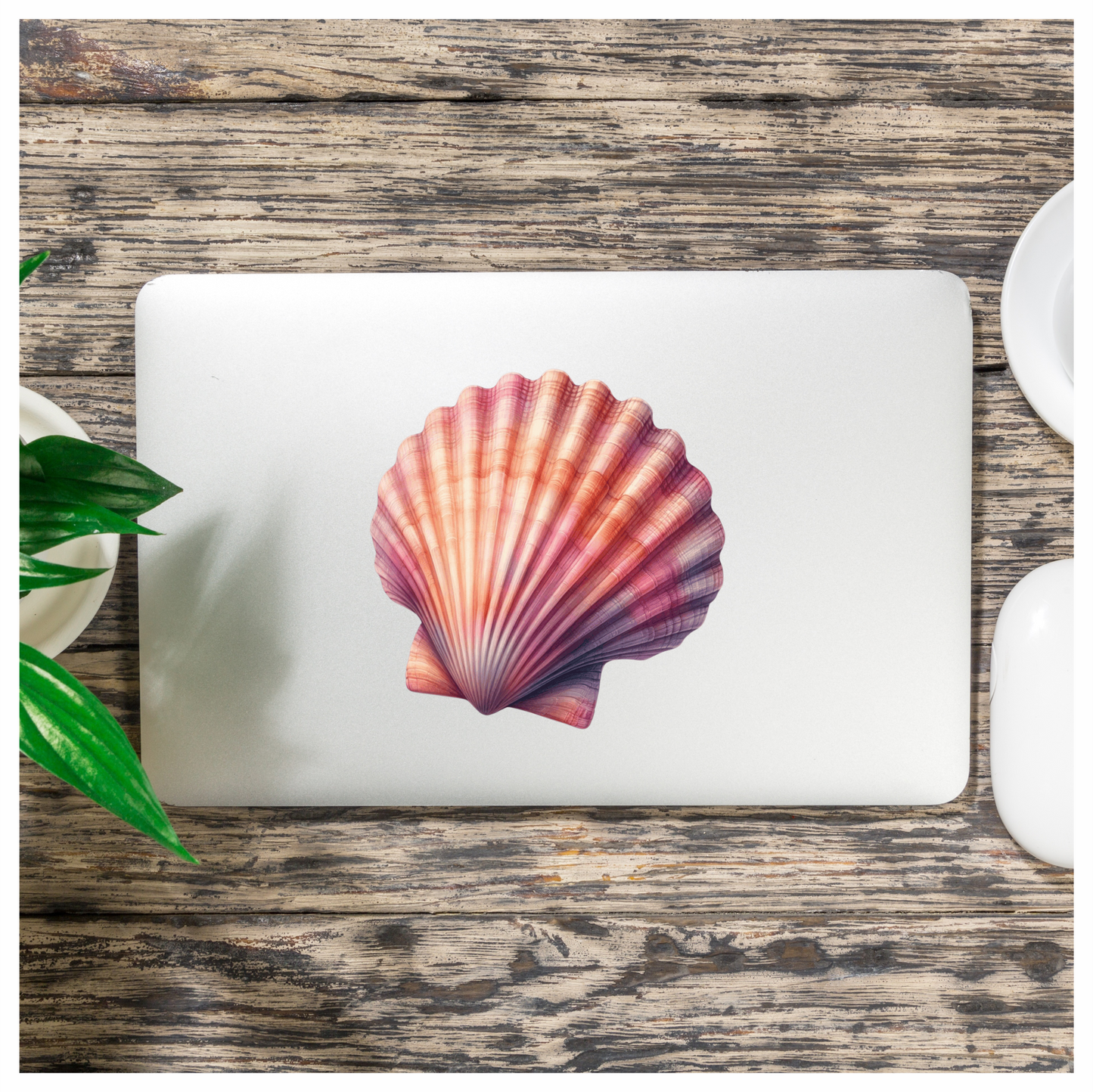 Shell Pink Color Vinyl Sticker Decal