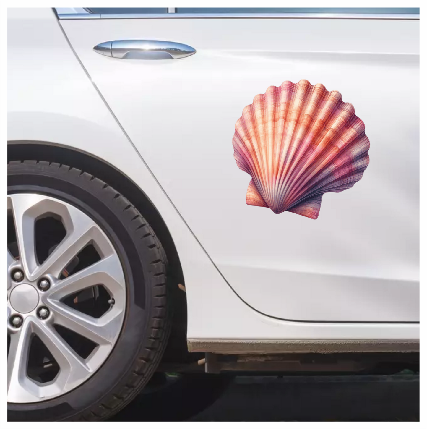 Shell Pink Color Vinyl Sticker Decal