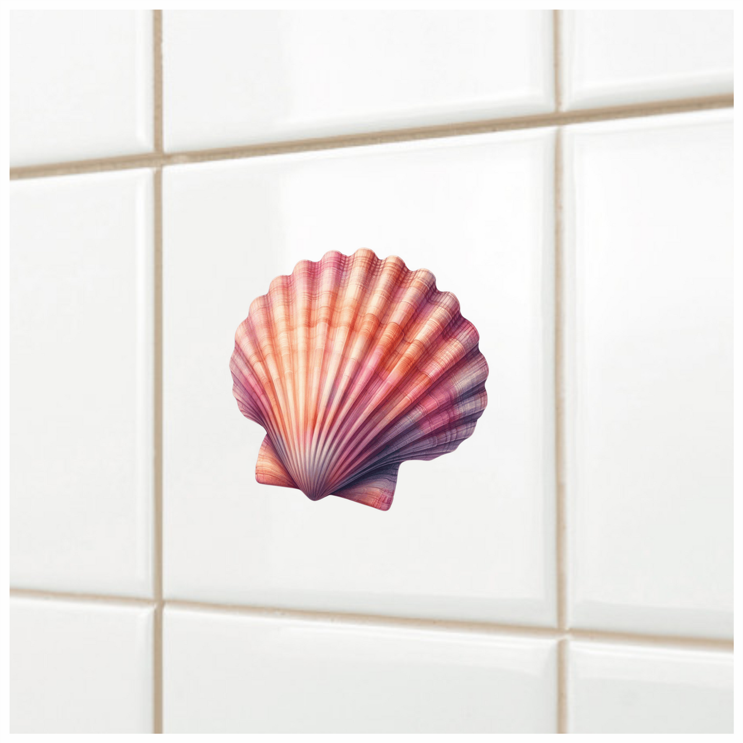 Shell Pink Color Vinyl Sticker Decal
