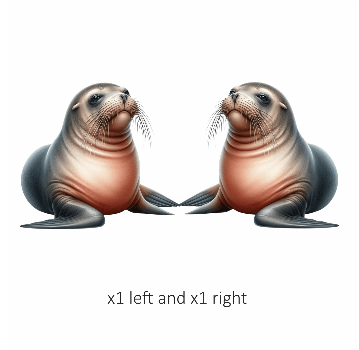 Seal Brown Sea Lion Vinyl Sticker Decal