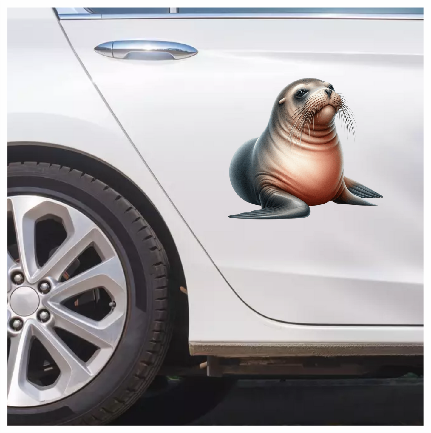 Seal Brown Sea Lion Vinyl Sticker Decal