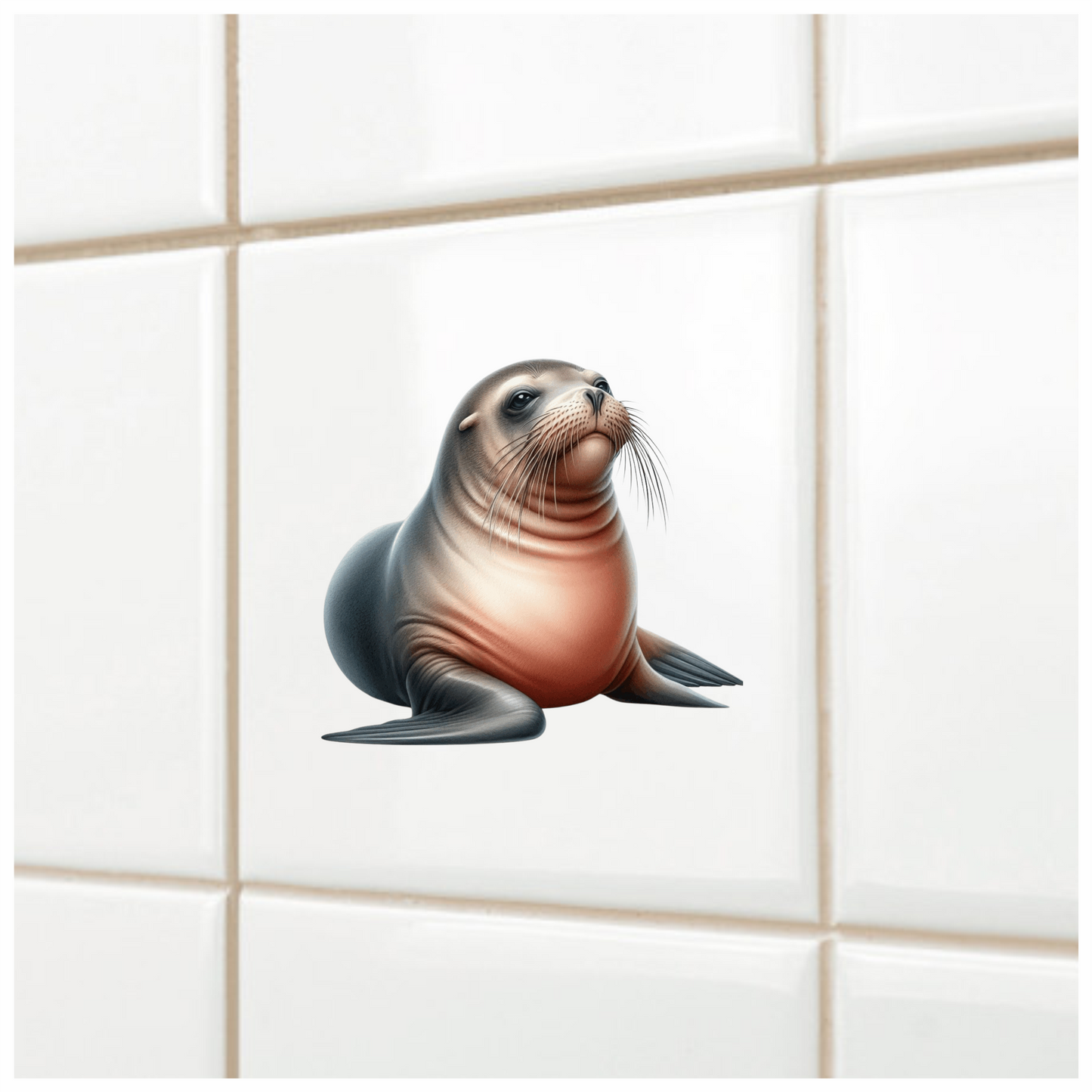 Seal Brown Sea Lion Vinyl Sticker Decal