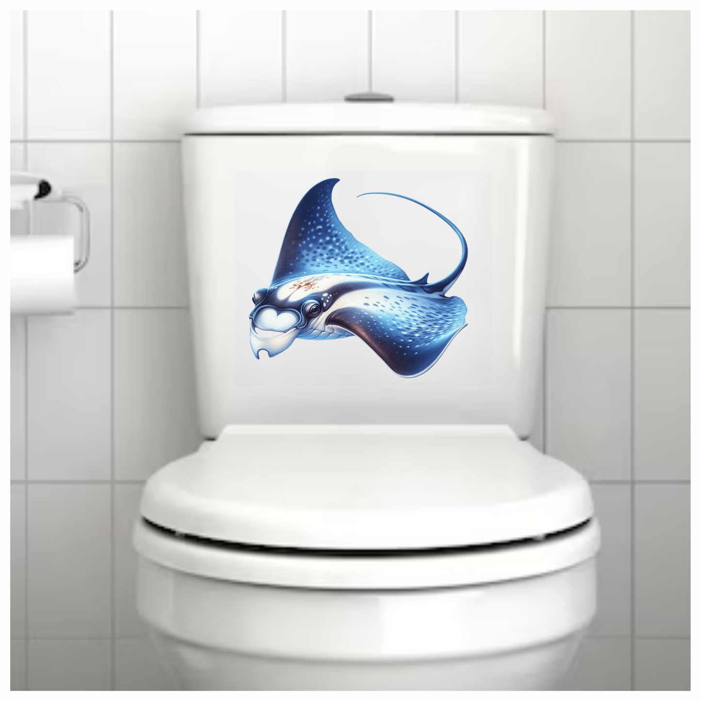 Blue Stingray Fish Vinyl Sticker Decal