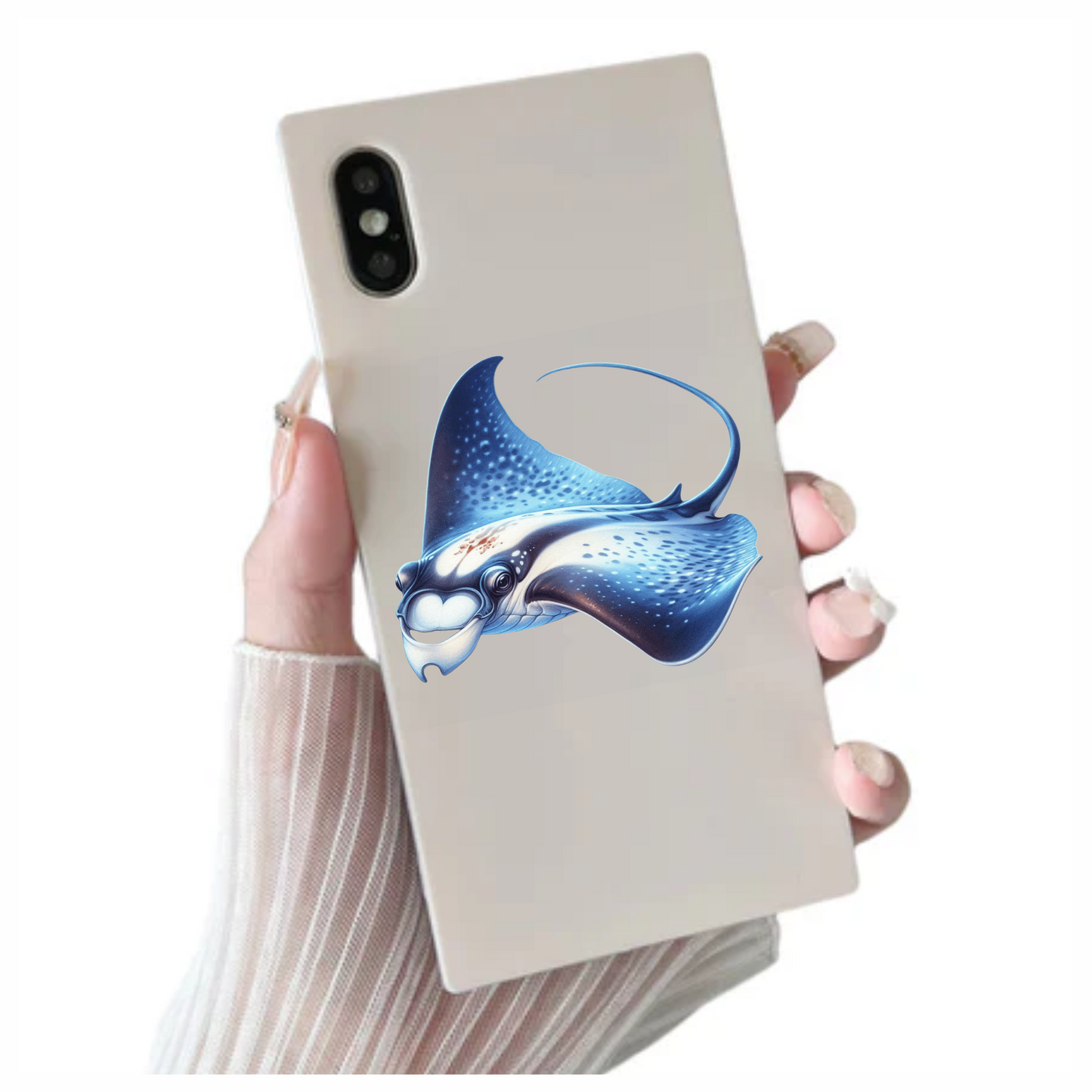 Blue Stingray Fish Vinyl Sticker Decal