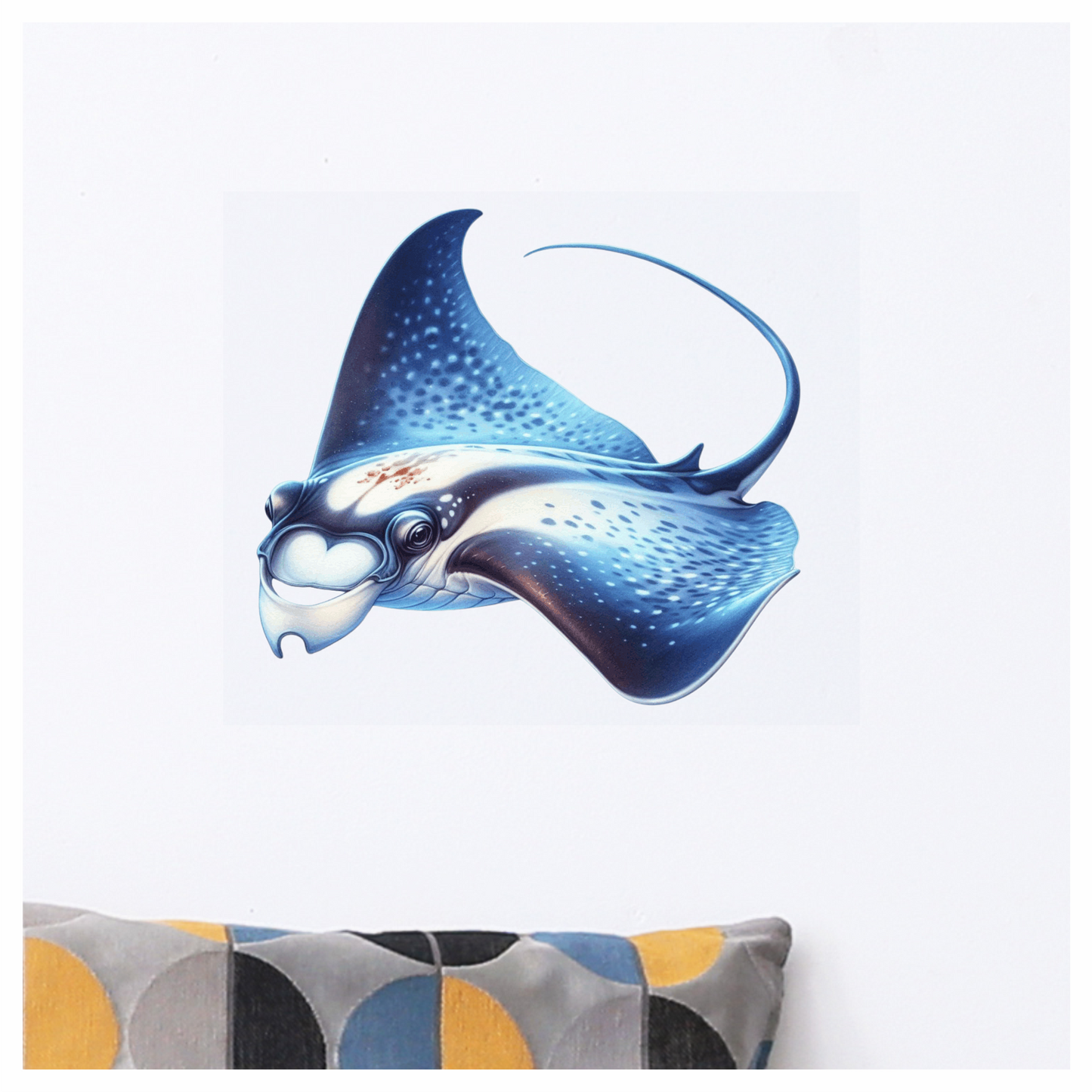 Blue Stingray Fish Vinyl Sticker Decal