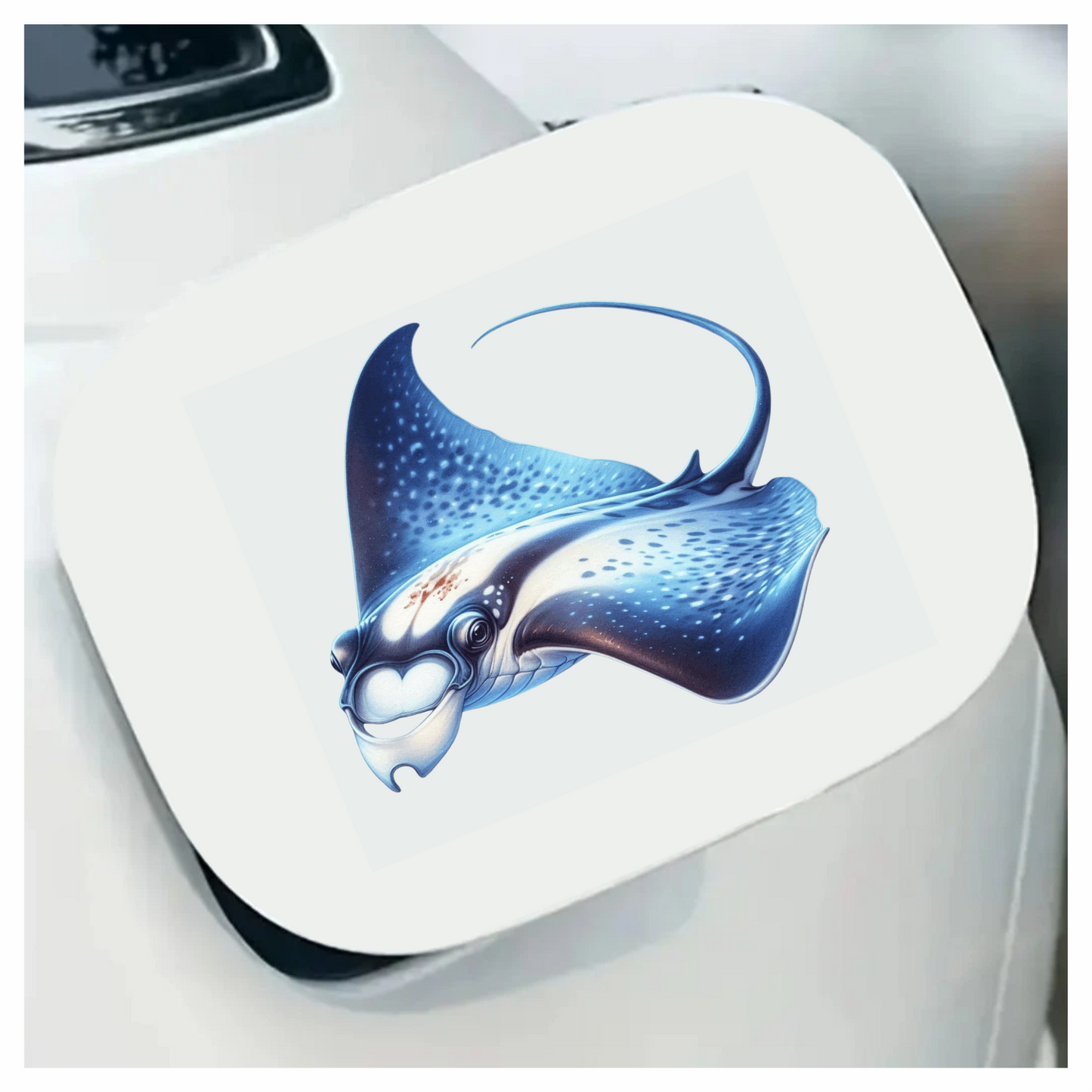 Blue Stingray Fish Vinyl Sticker Decal