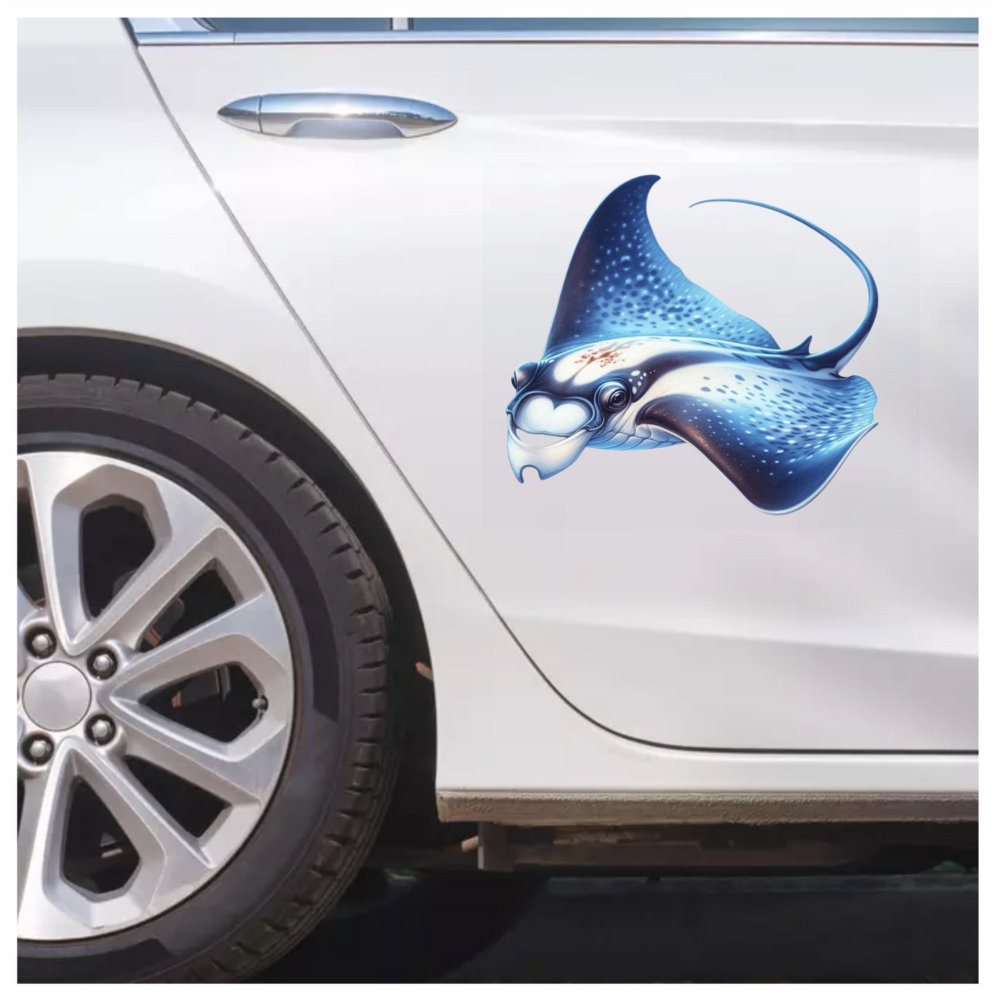 Blue Stingray Fish Vinyl Sticker Decal