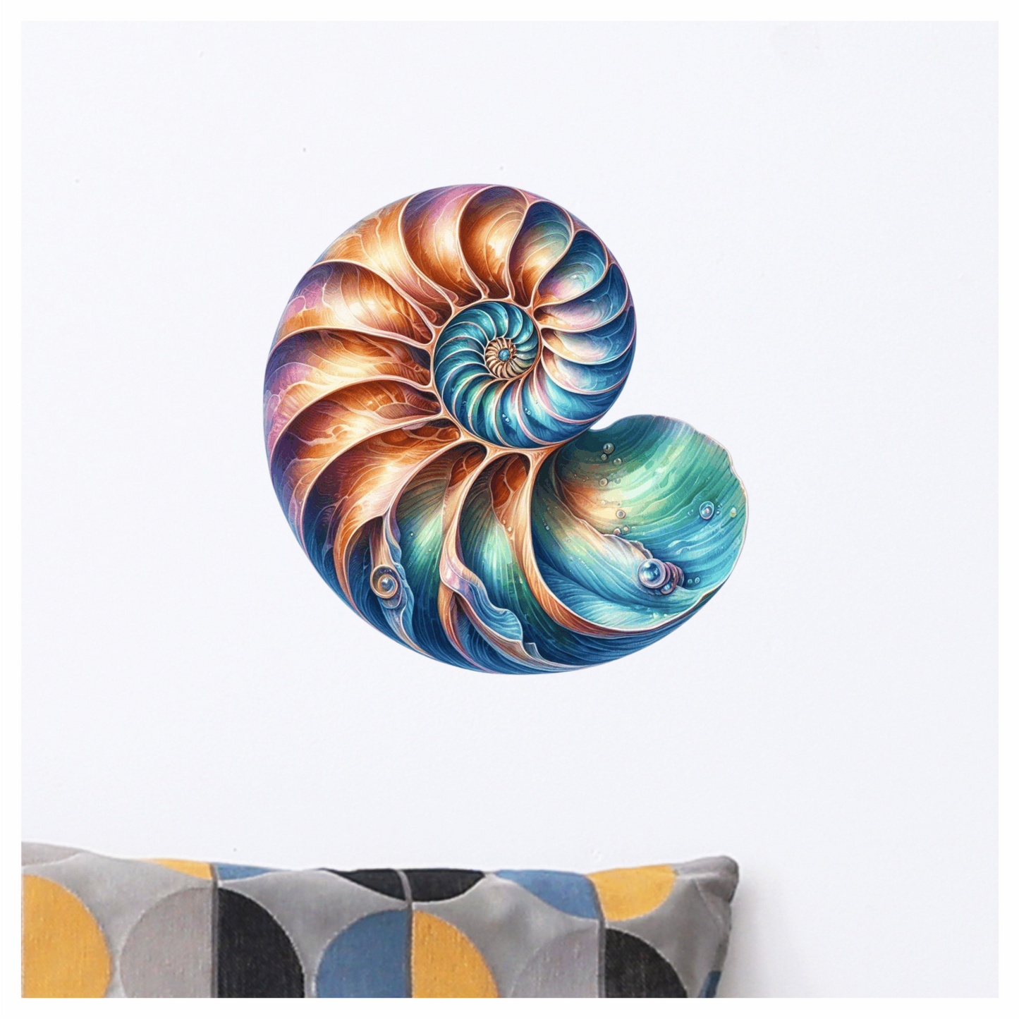 Colorful Seahorse Scaly Ocean Vinyl Sticker Decal