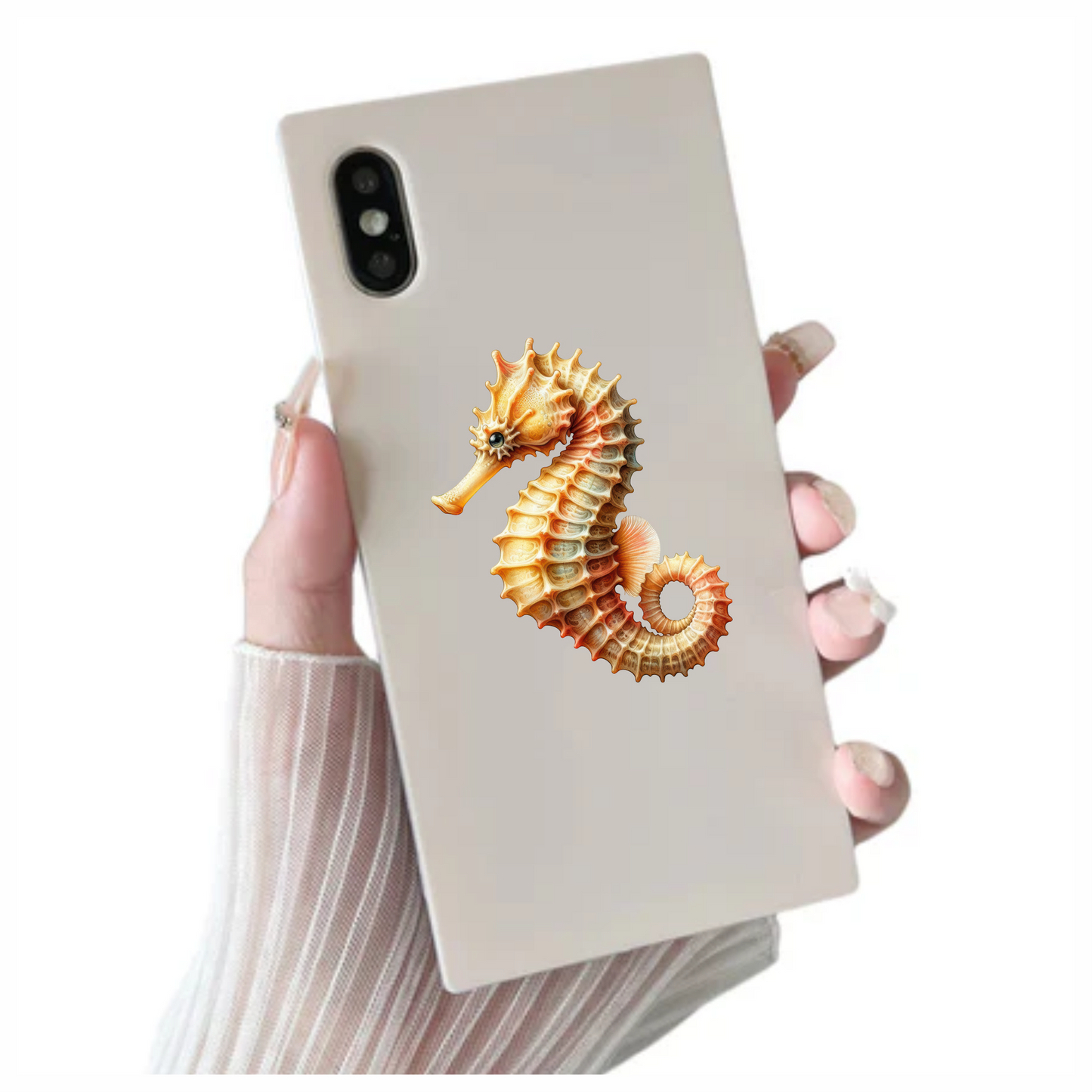 Seahorse Yellow Sea Creature Vinyl Sticker Decal