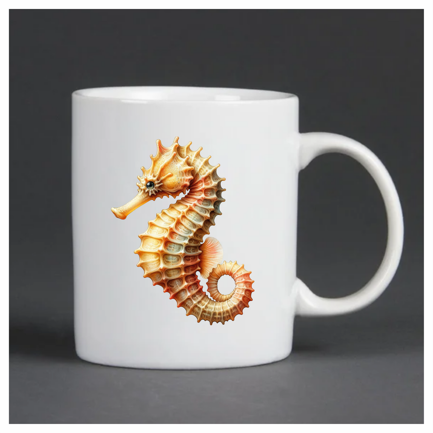 Seahorse Yellow Sea Creature Vinyl Sticker Decal