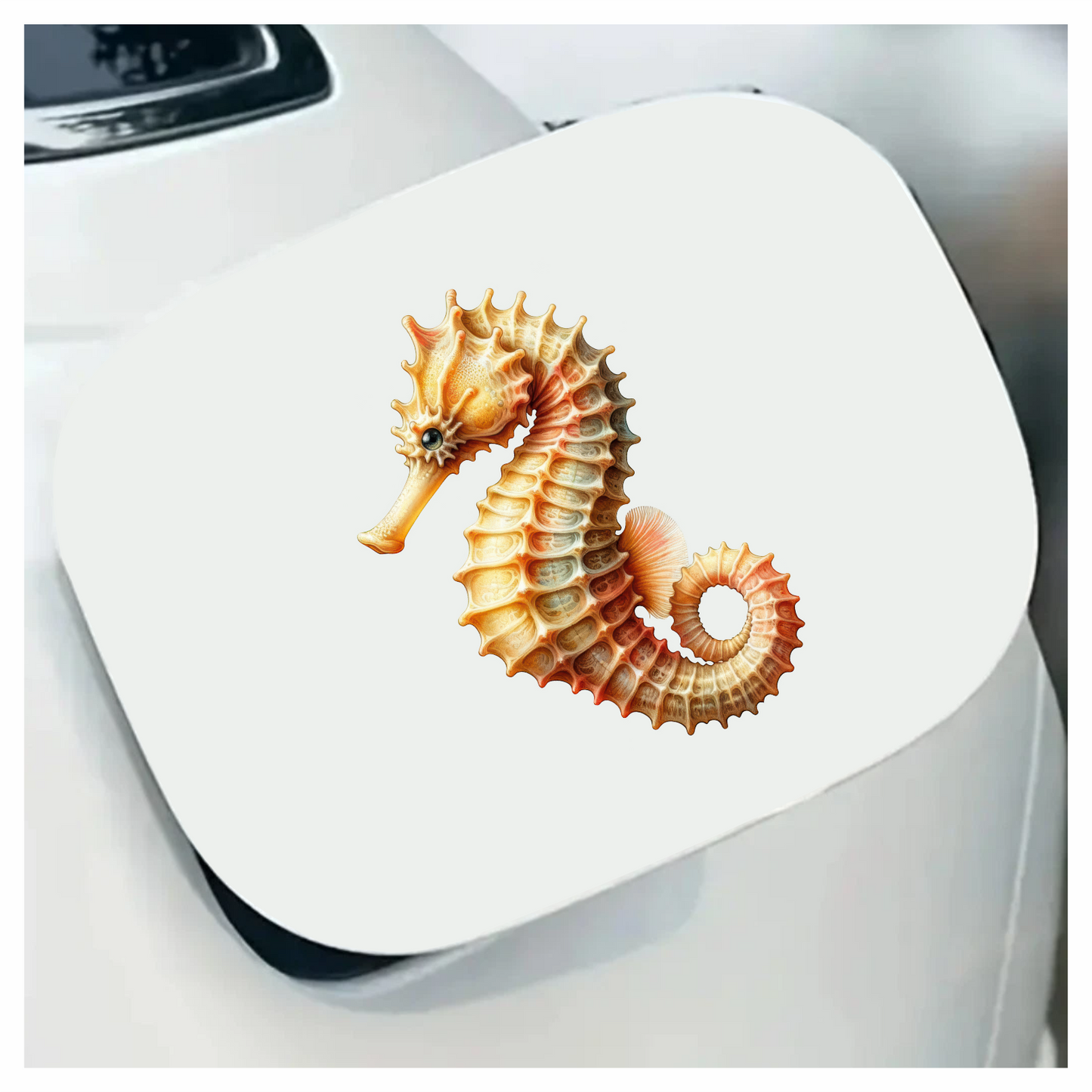 Seahorse Yellow Sea Creature Vinyl Sticker Decal
