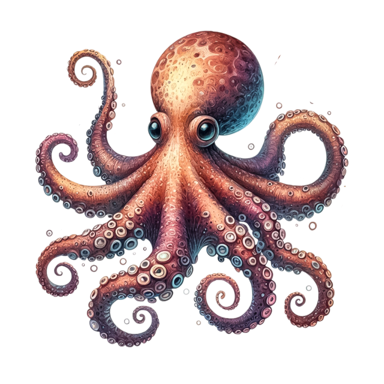 Octopus Purple Tentacles Sea Animal Vinyl Sticker Decal