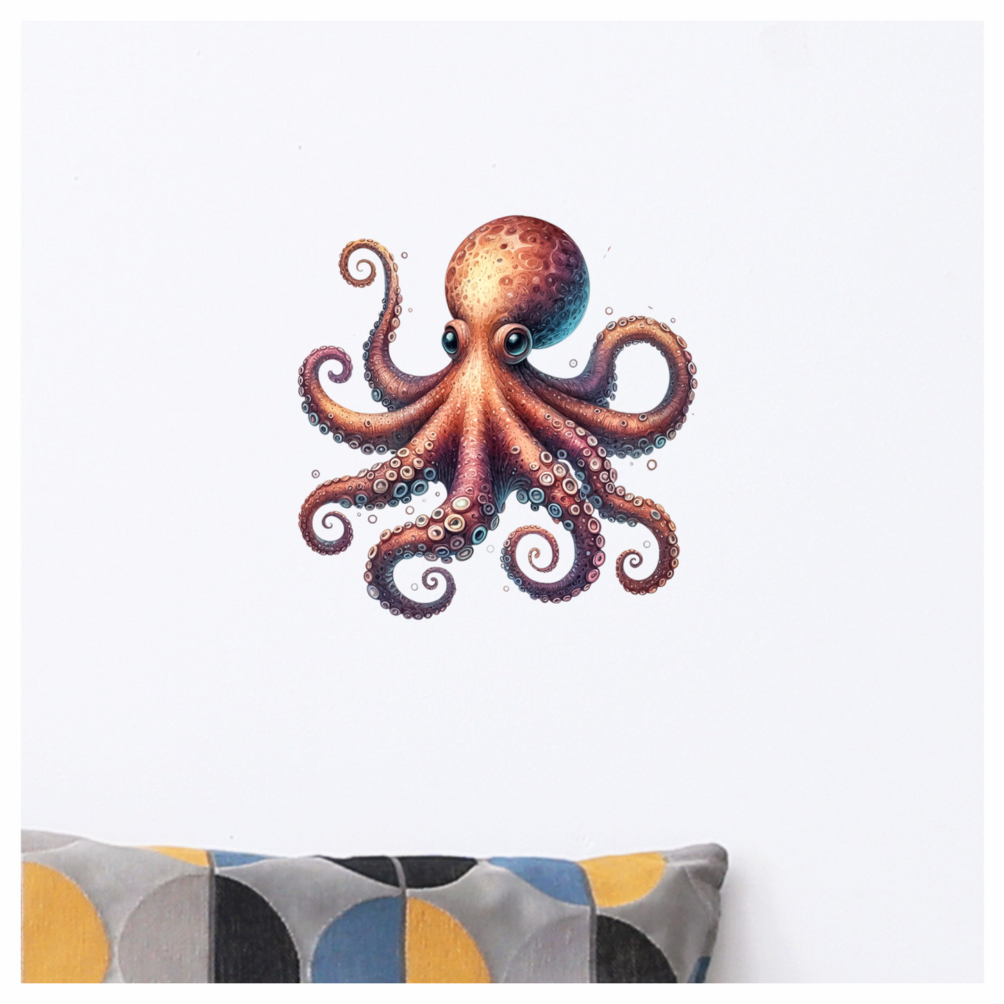 Octopus Purple Tentacles Sea Animal Vinyl Sticker Decal