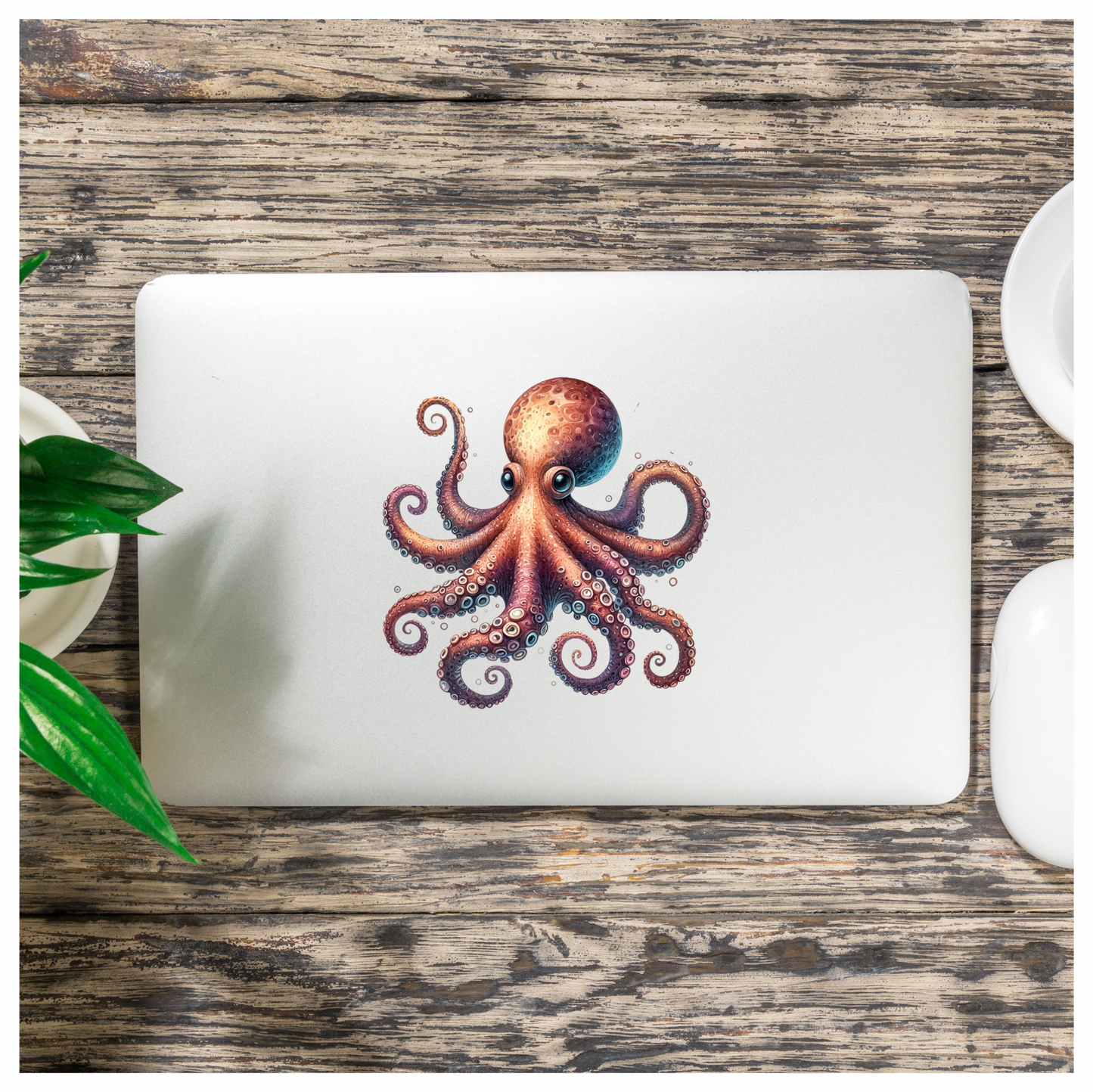 Octopus Purple Tentacles Sea Animal Vinyl Sticker Decal