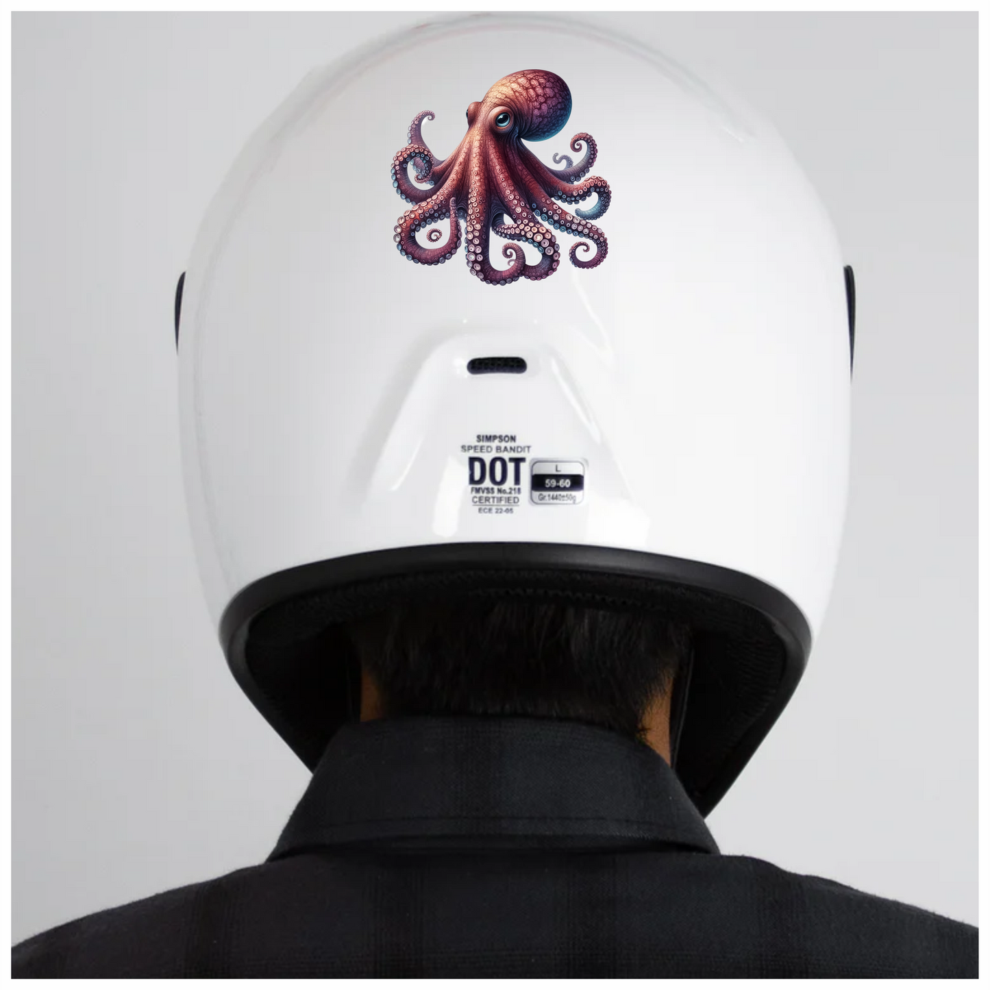 Octopus Pink Tentacles Ocean Animal Vinyl Sticker Decal
