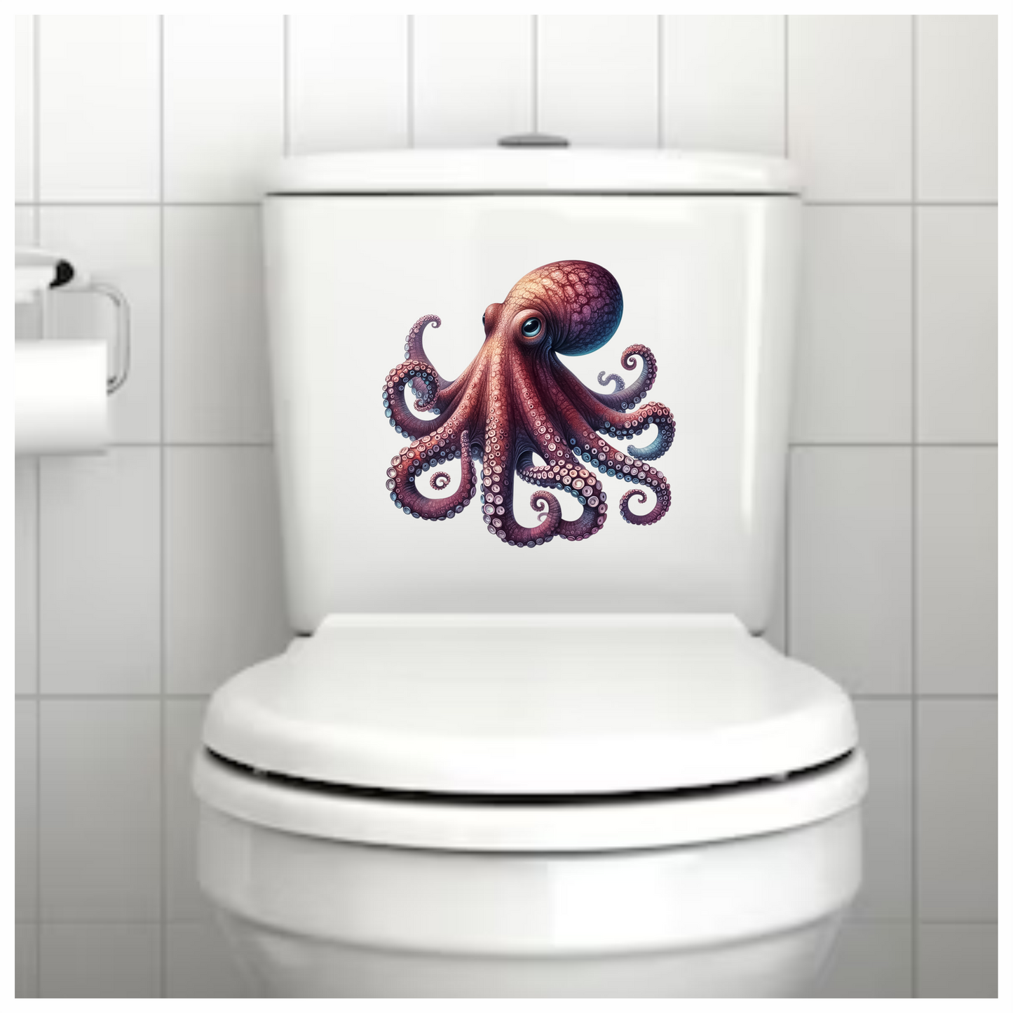 Octopus Pink Tentacles Ocean Animal Vinyl Sticker Decal