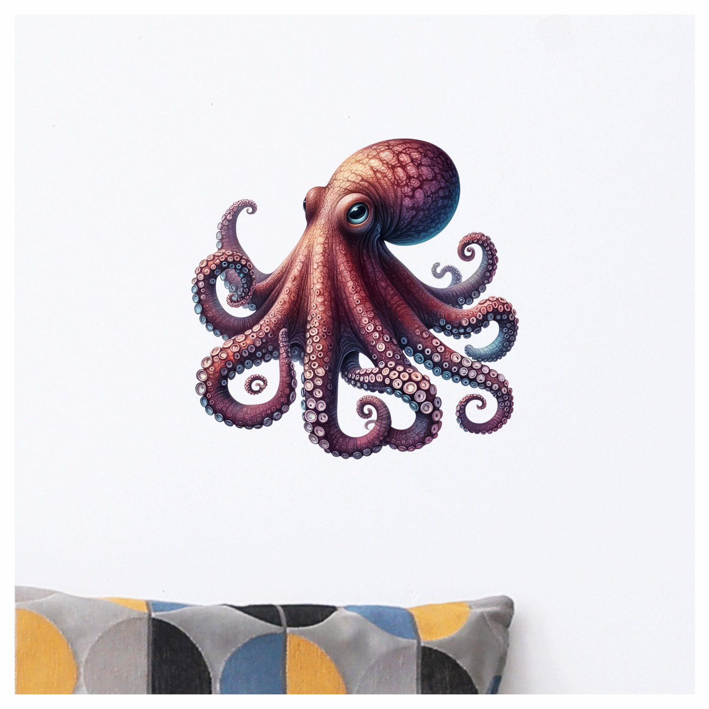Octopus Pink Tentacles Ocean Animal Vinyl Sticker Decal