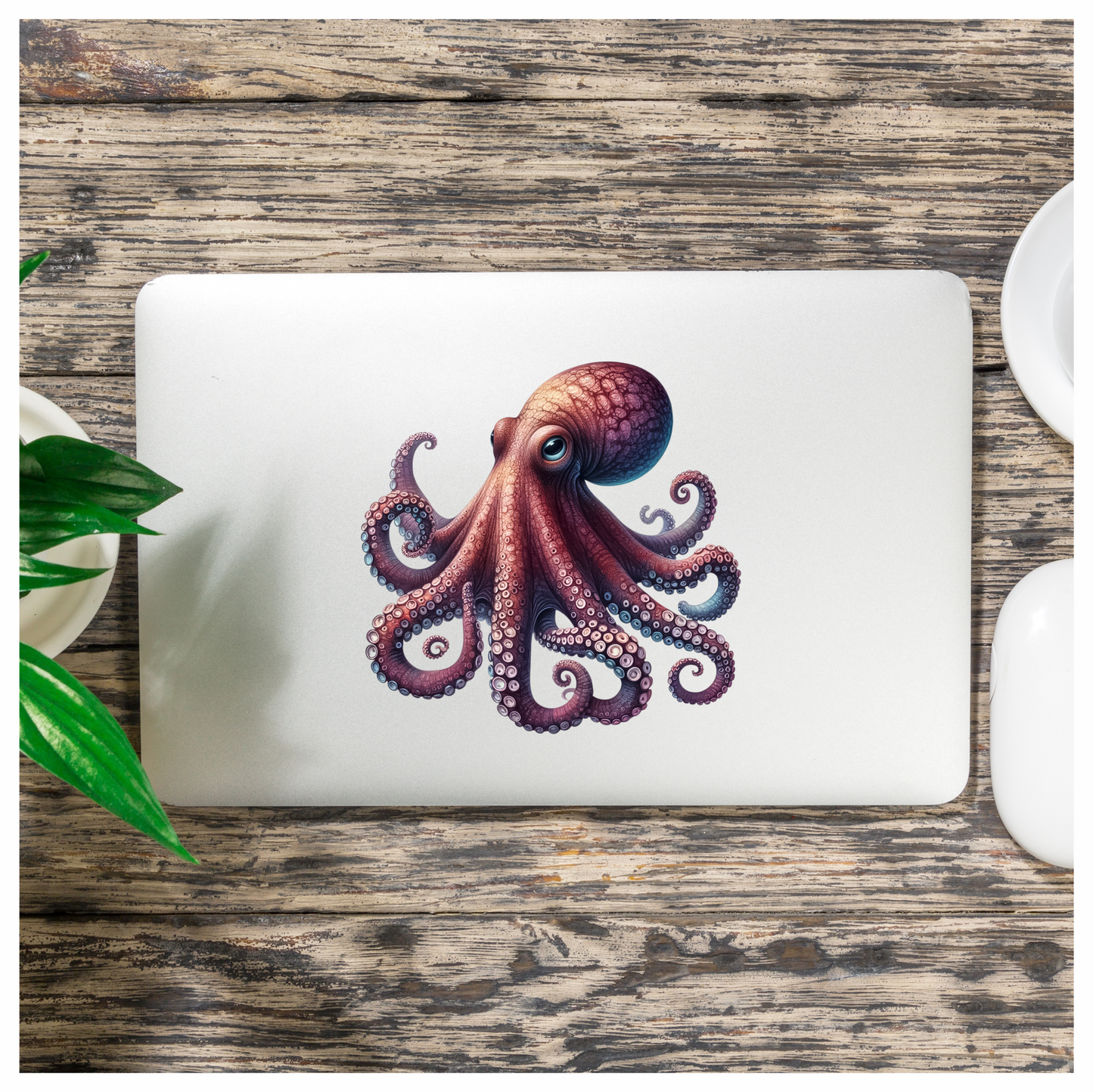 Octopus Pink Tentacles Ocean Animal Vinyl Sticker Decal