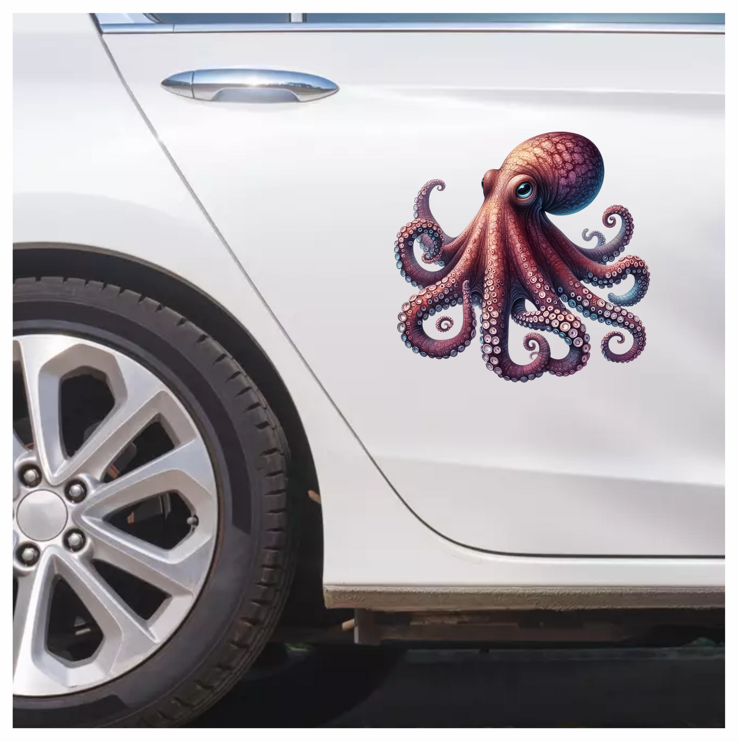Octopus Pink Tentacles Ocean Animal Vinyl Sticker Decal