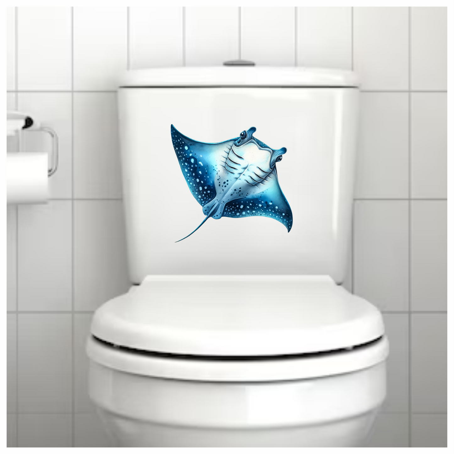 Blue Stingray Ocean Animal Vinyl Sticker Decal