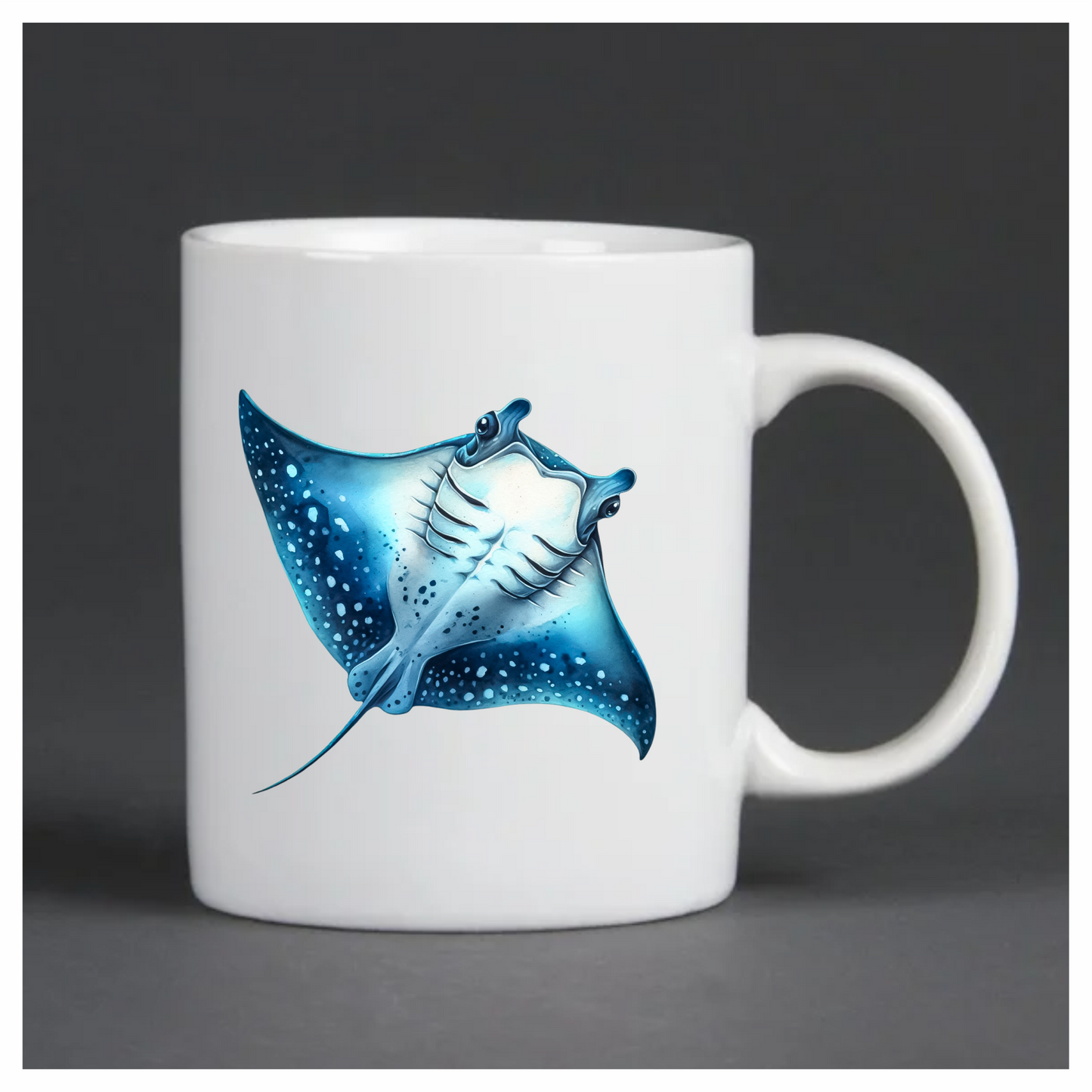Blue Stingray Ocean Animal Vinyl Sticker Decal