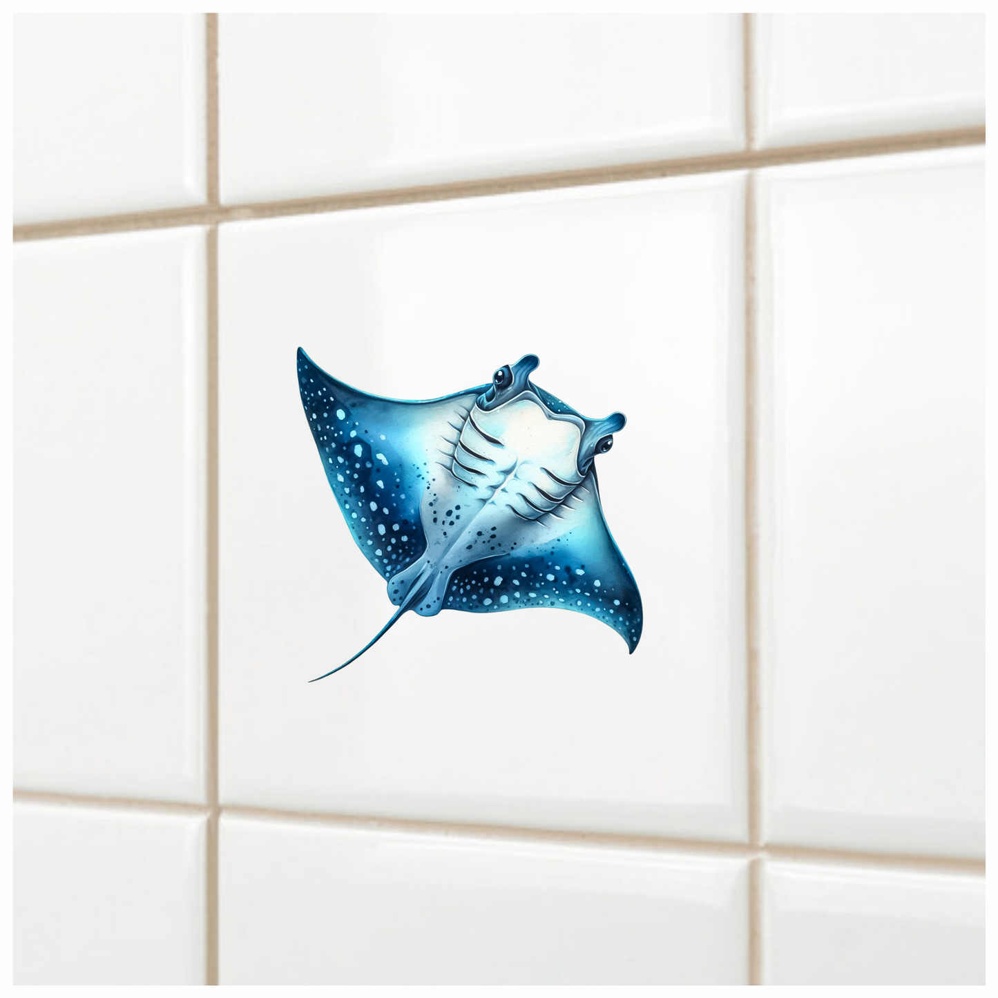 Blue Stingray Ocean Animal Vinyl Sticker Decal