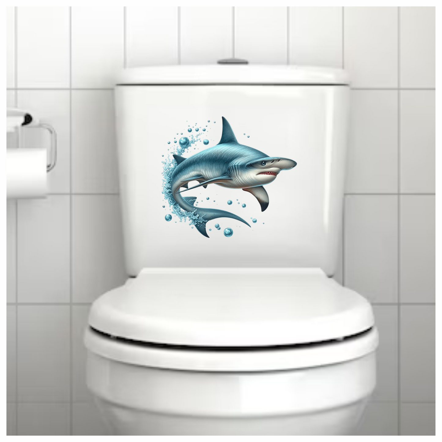 Shark Blue Ocean Swimming Fast Vinyl Sticker Decal