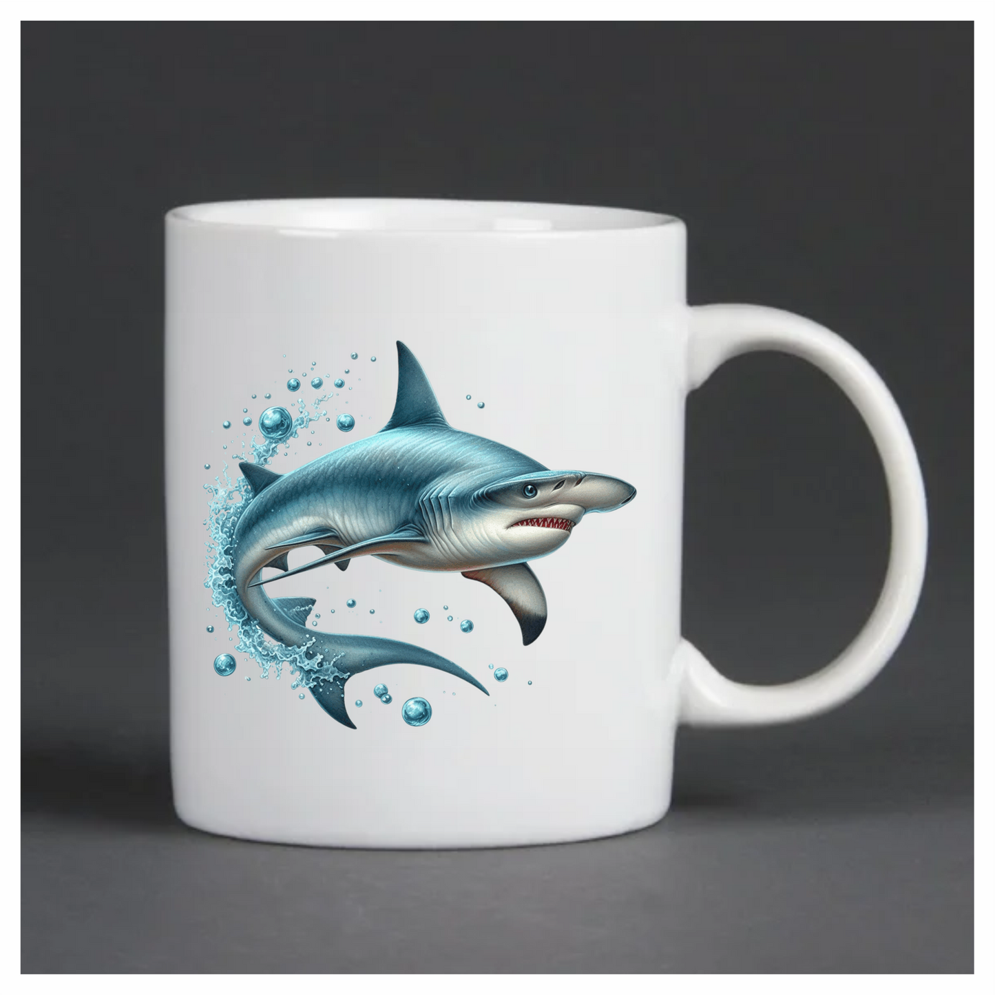 Shark Blue Ocean Swimming Fast Vinyl Sticker Decal