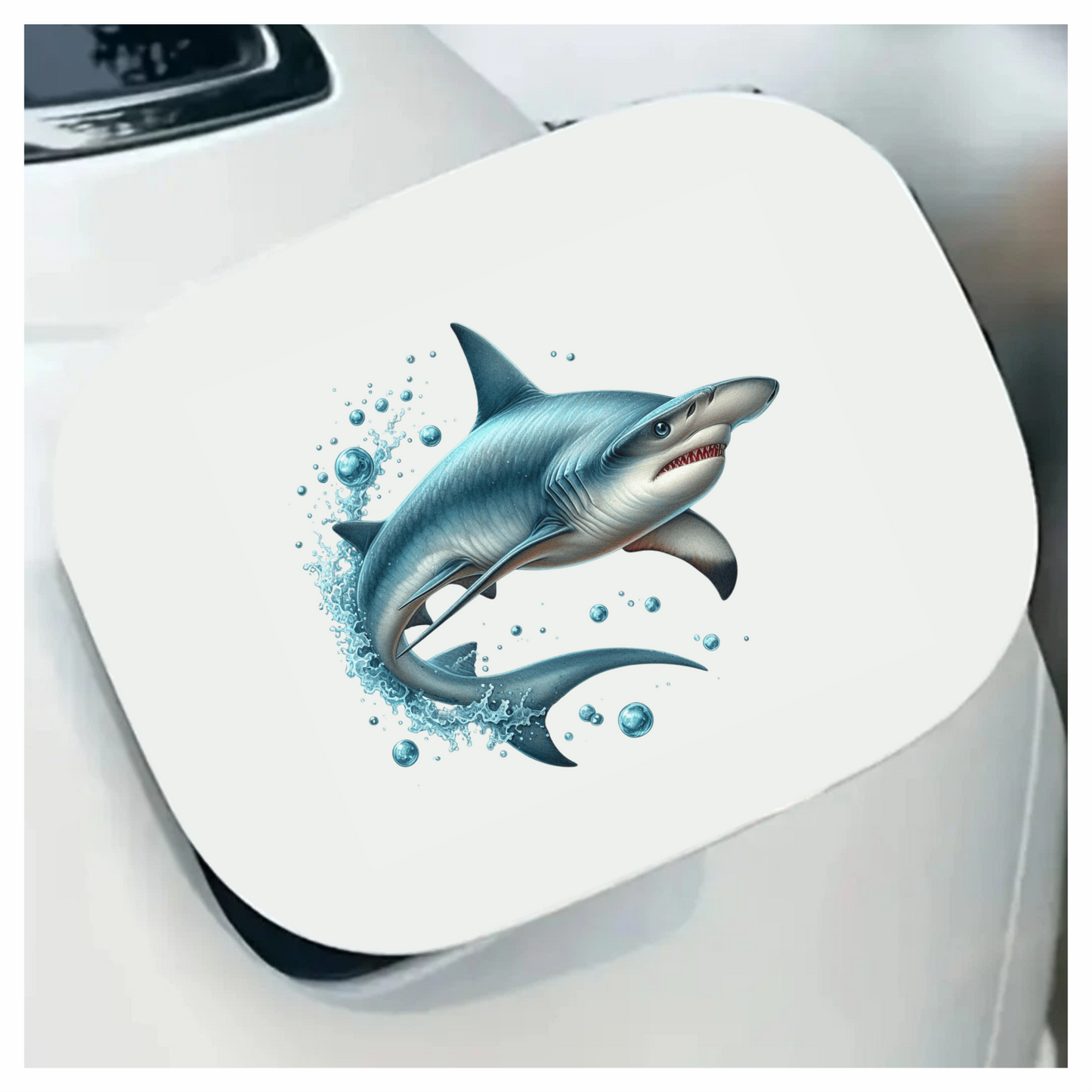 Shark Blue Ocean Swimming Fast Vinyl Sticker Decal