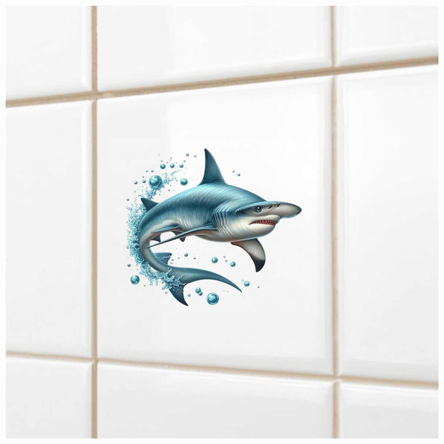 Shark Blue Ocean Swimming Fast Vinyl Sticker Decal