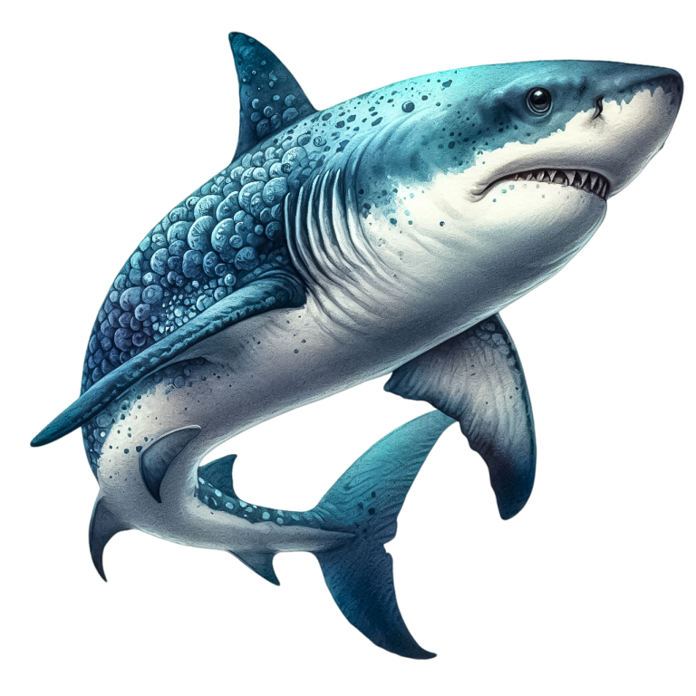 Shark Blue Ocean Fish Predator Vinyl Sticker Decal