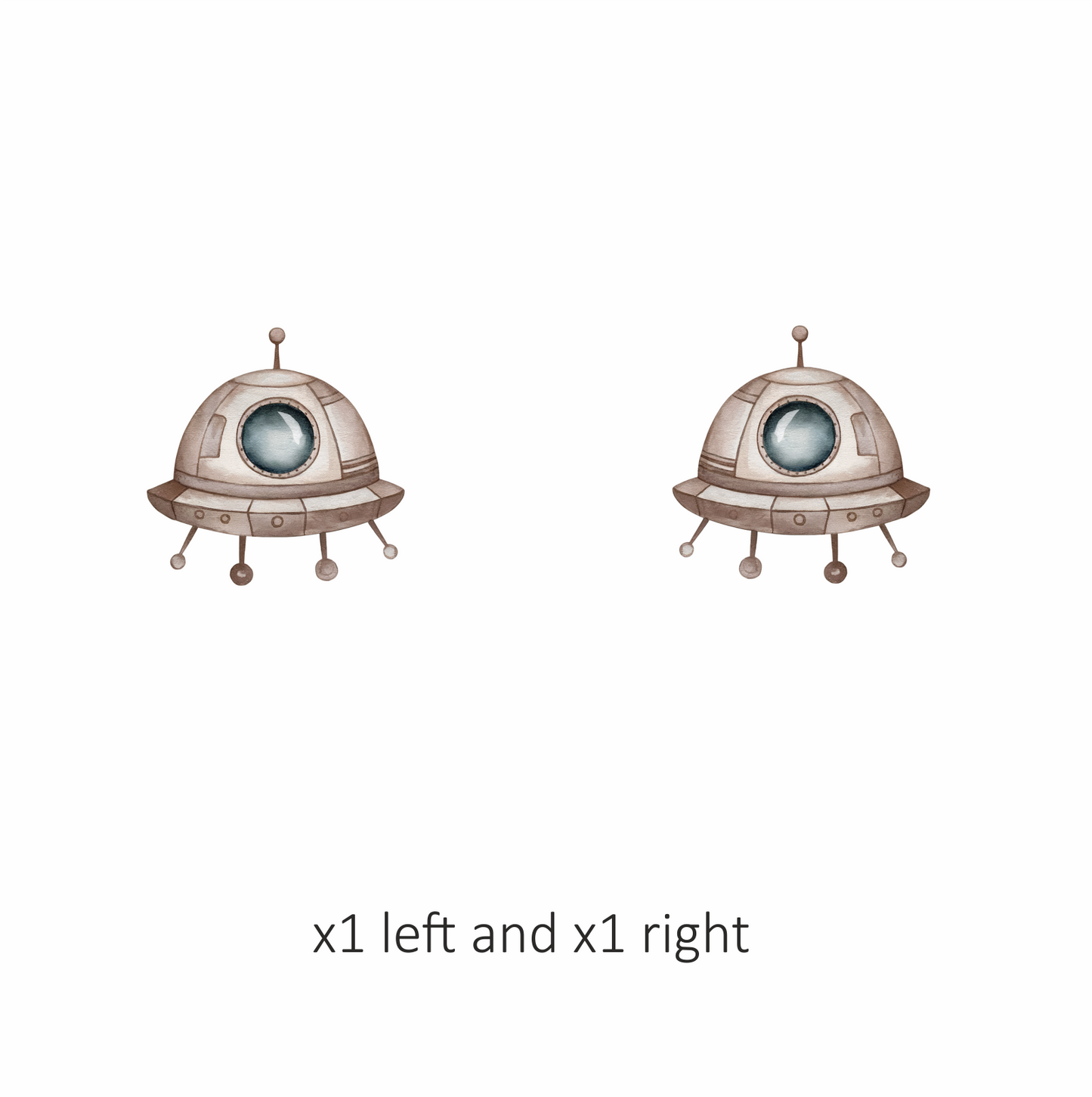 Alien Breed Spaceship Round Window Brown Vinyl Decal Sticker