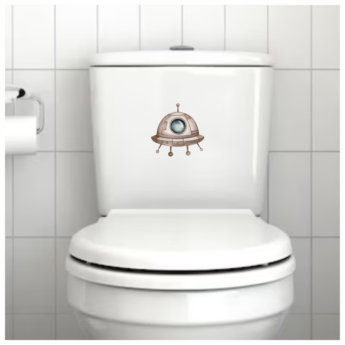 Alien Breed Spaceship Round Window Brown Vinyl Decal Sticker