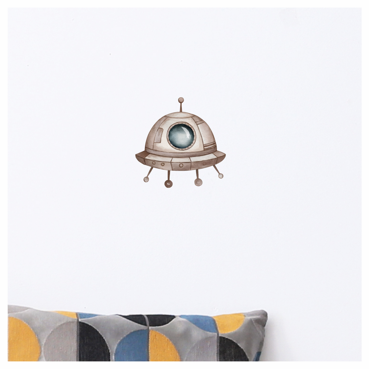 Alien Breed Spaceship Round Window Brown Vinyl Decal Sticker