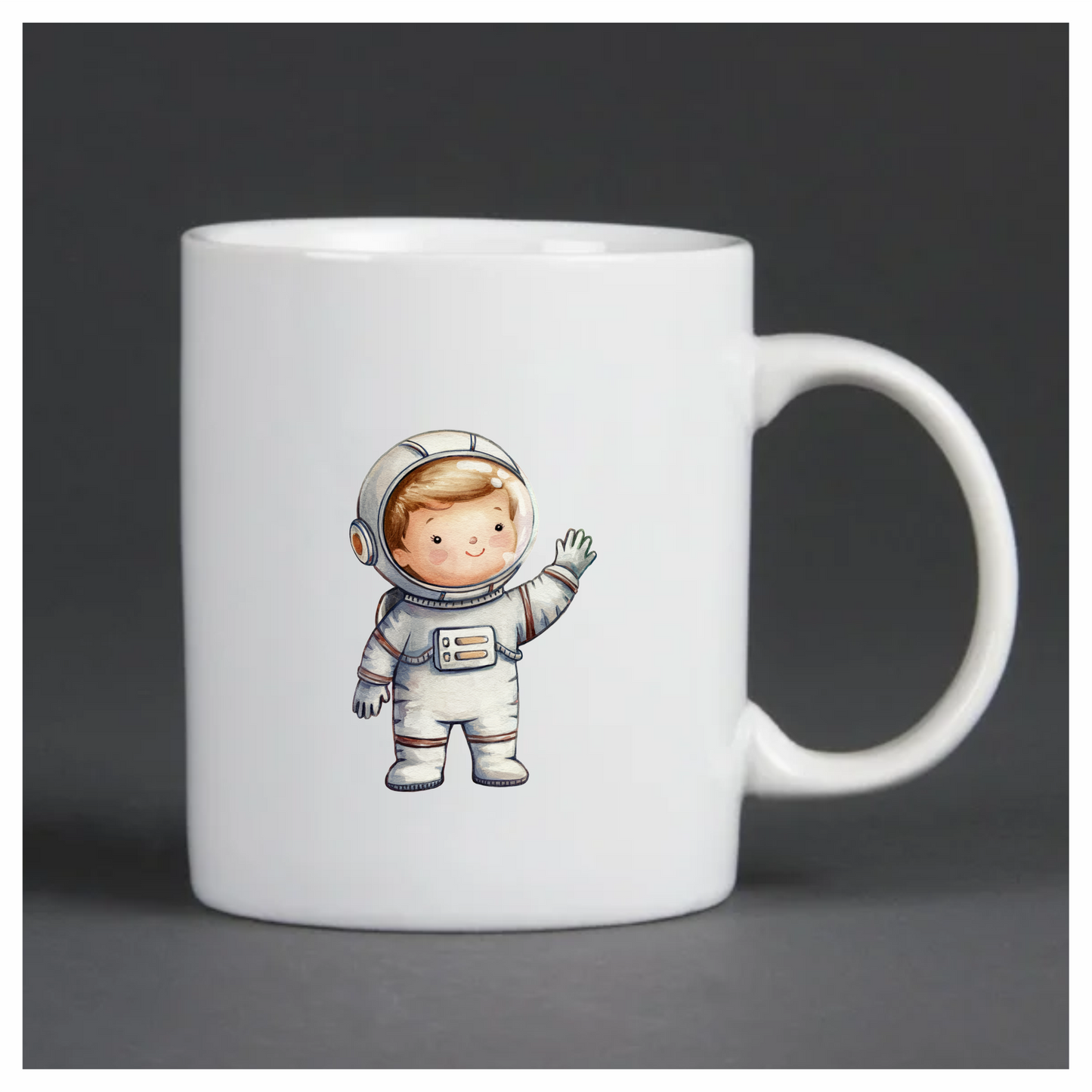 Astronaut Child Character White Suit Vinyl Decal Sticker